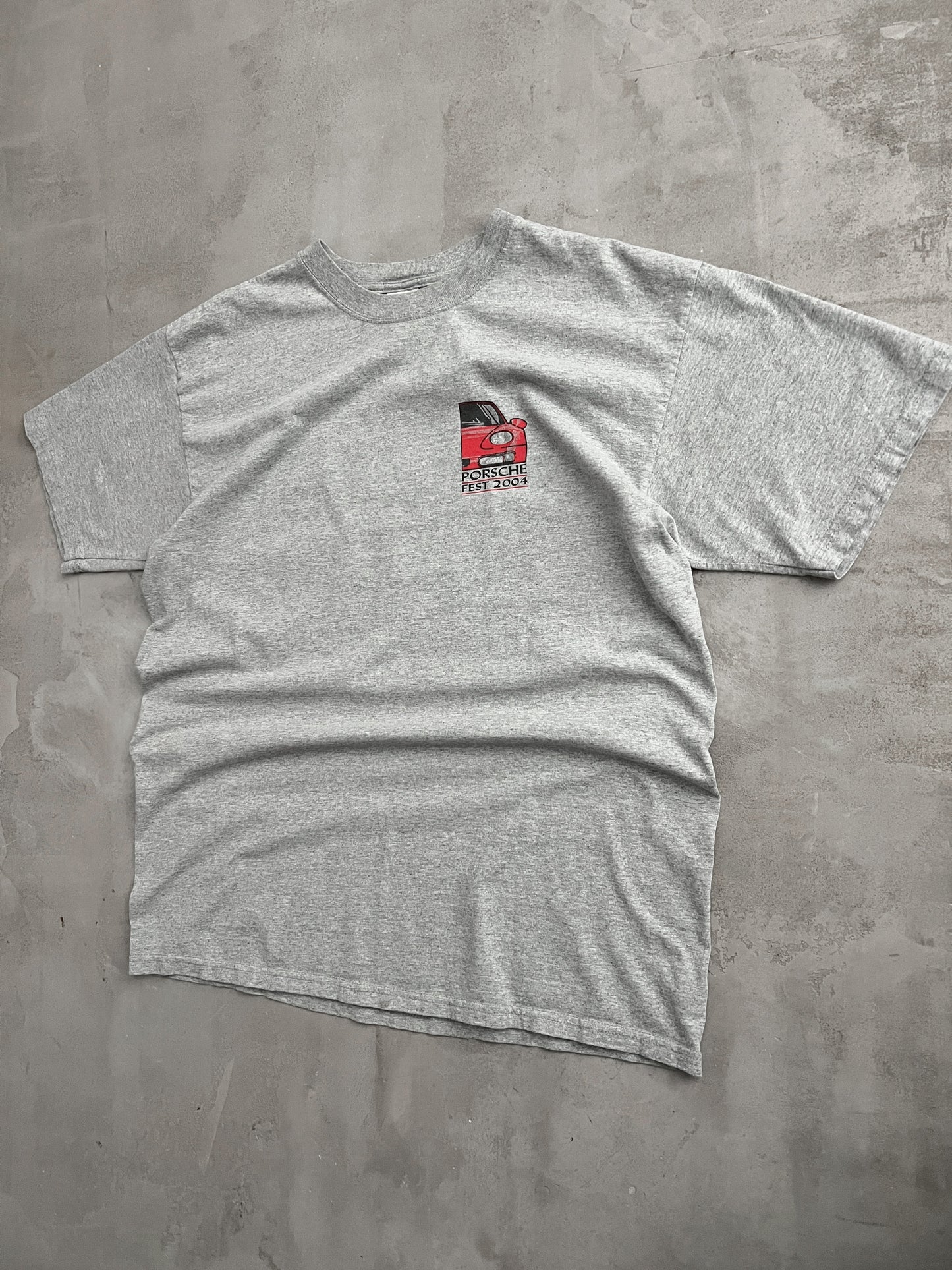 GREY PORSCHE TEE - 2004 - L/XL