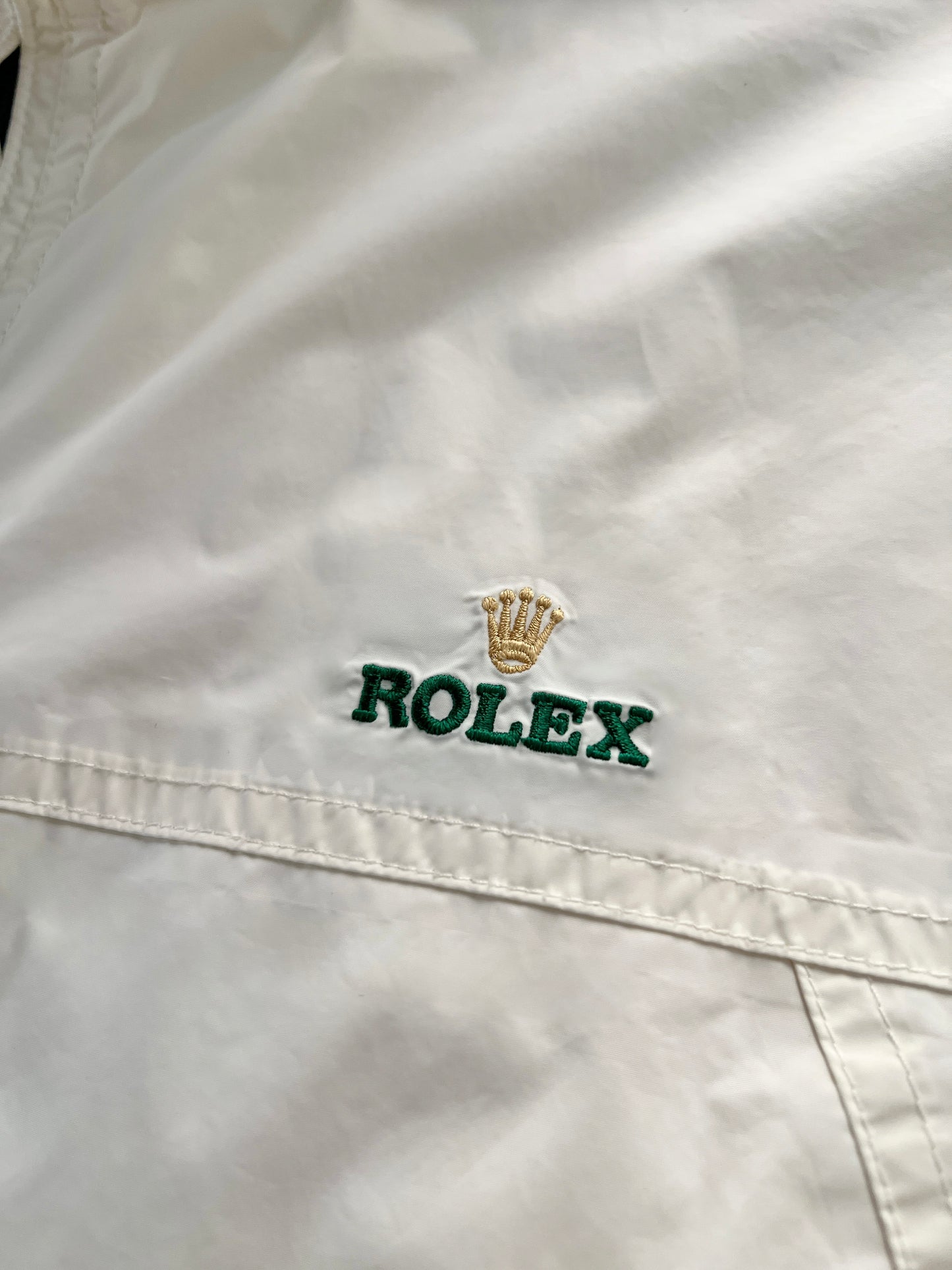 CREME WHITE ROLEX YACHT JACKET - 2000S - L