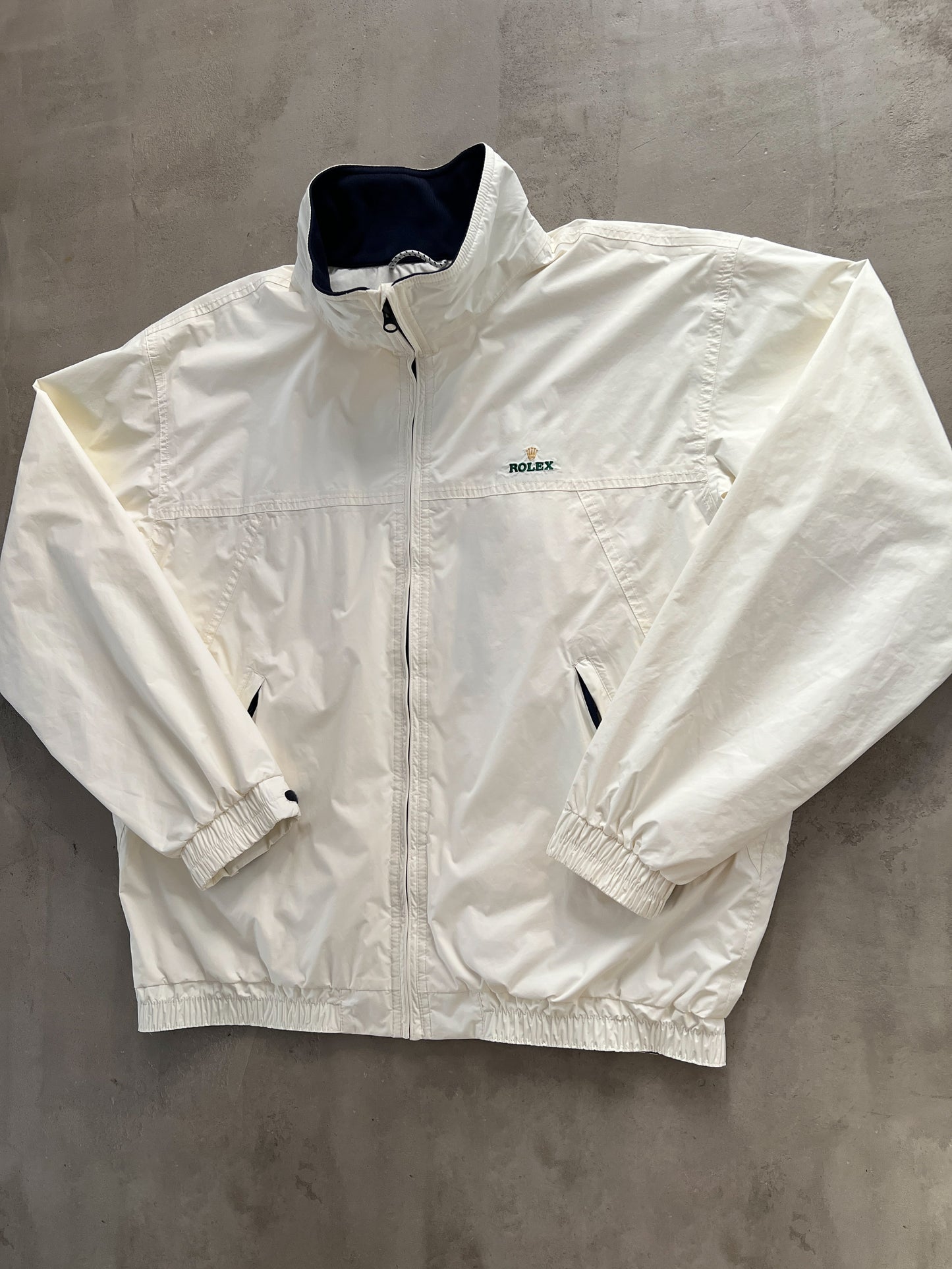 CREME WHITE ROLEX YACHT JACKET - 2000S - L