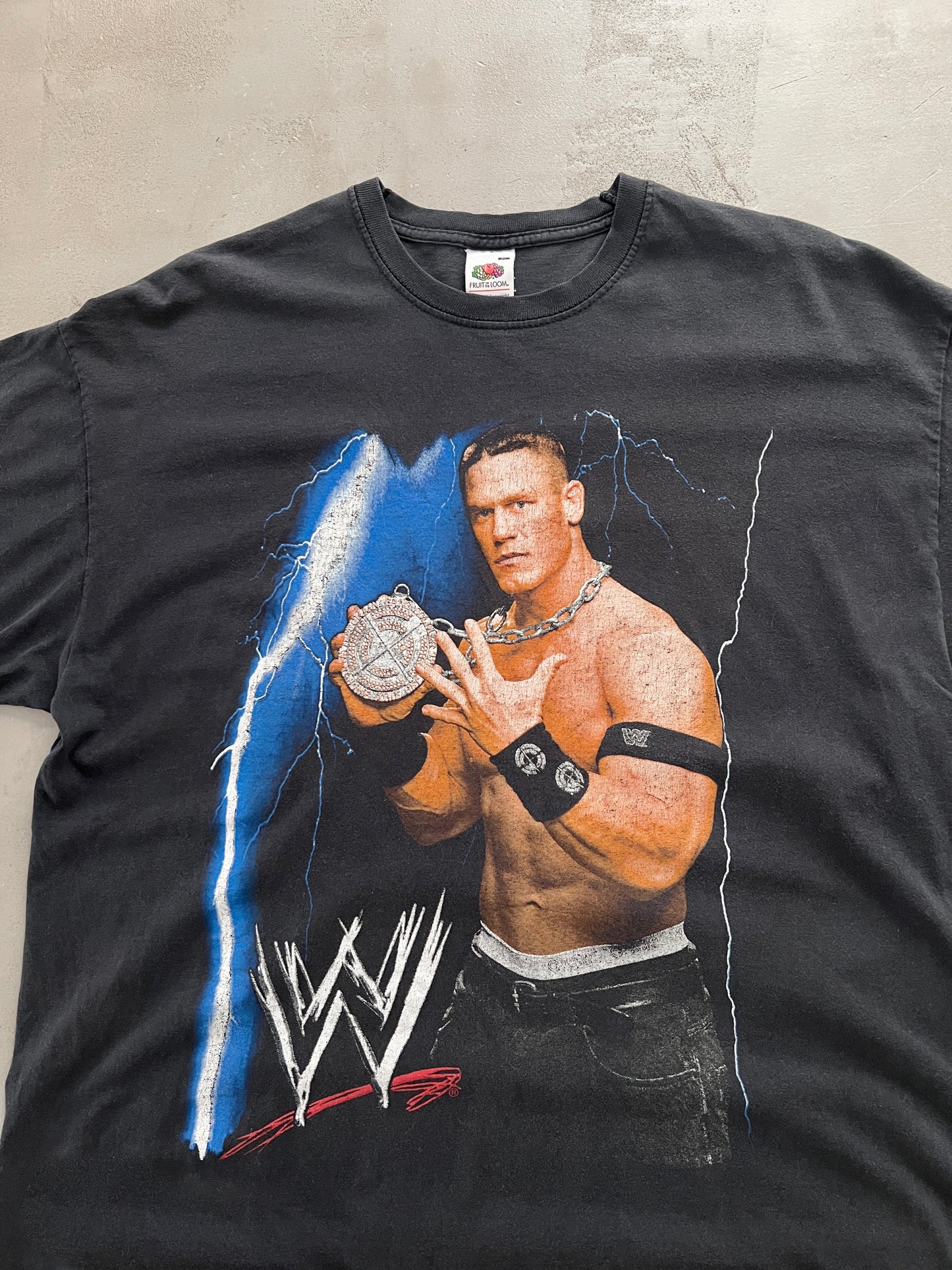 BLACK JOHN CENA WWE TEE - 2000S - L/XL