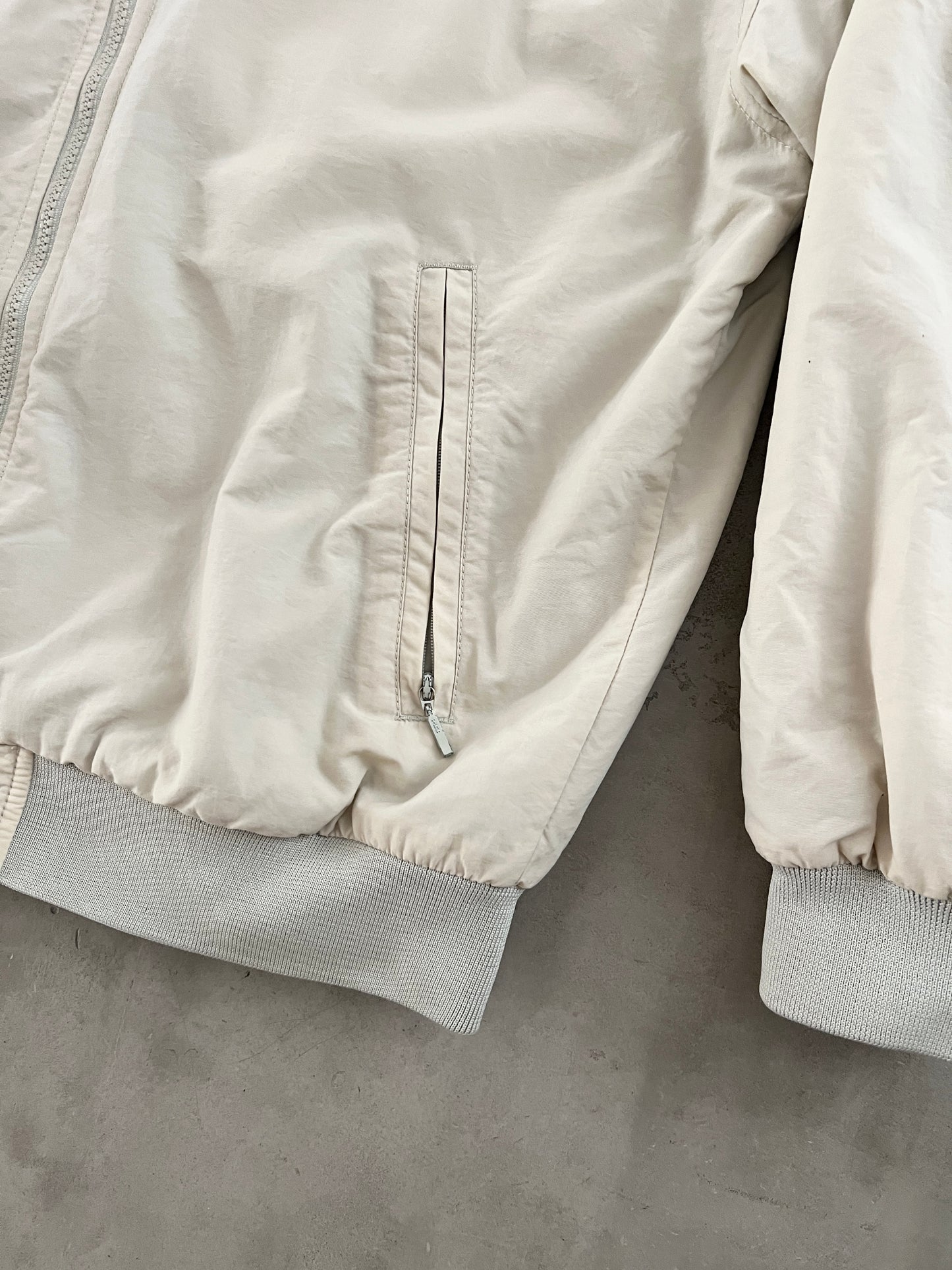 CREME NIKE TRACK JACKET - 1990S - M