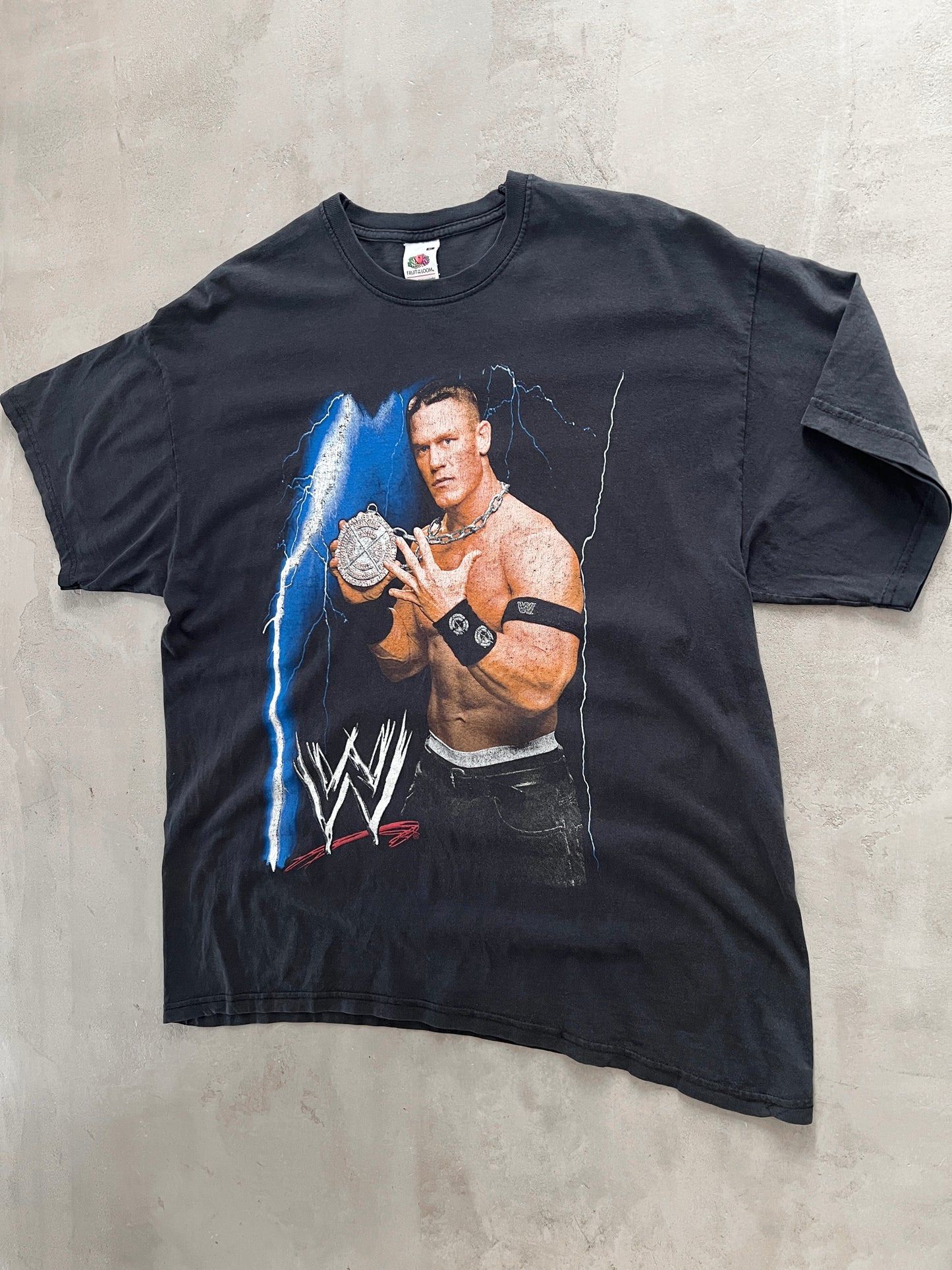 BLACK JOHN CENA WWE TEE - 2000S - L/XL