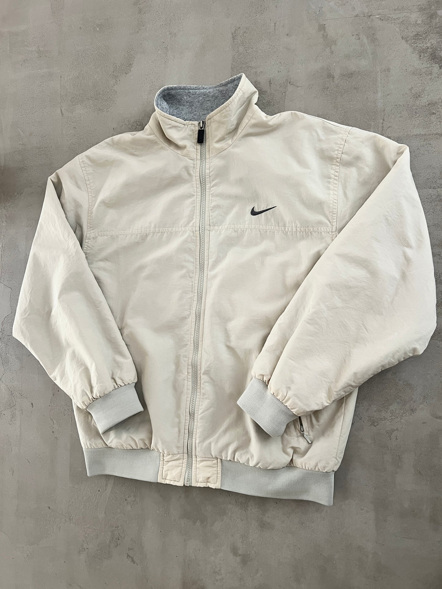 CREME NIKE TRACK JACKET - 1990S - M