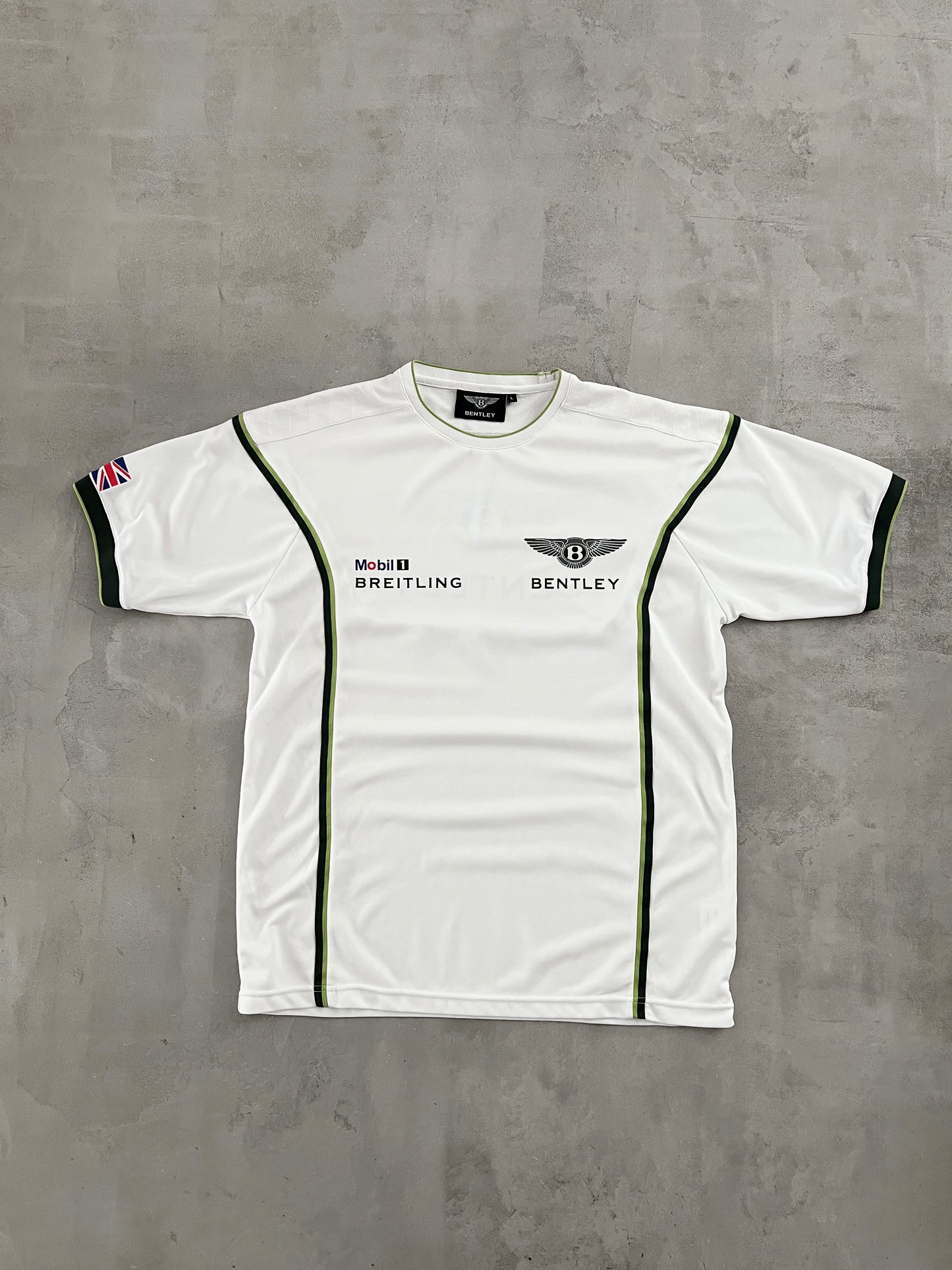 WHITE BENTLEY RACING TEE - 2000S - L