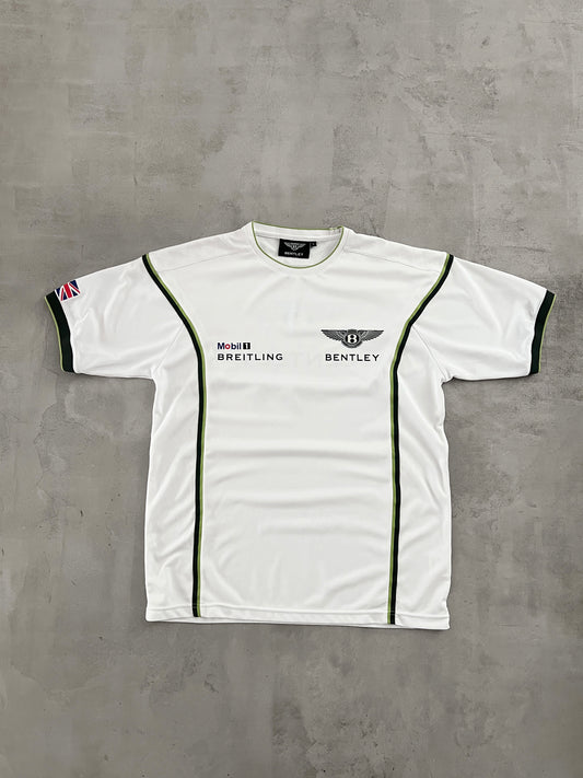 WHITE BENTLEY RACING TEE - 2000S - L