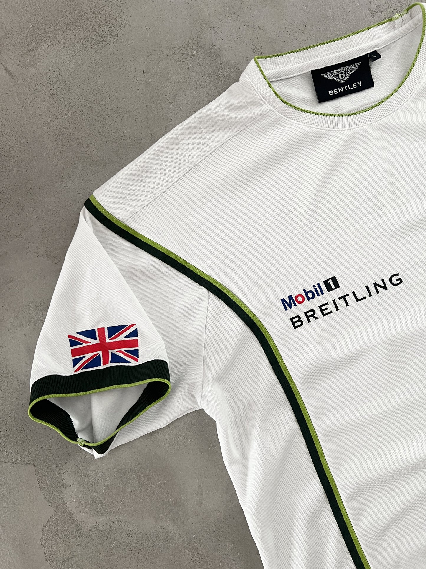 WHITE BENTLEY RACING TEE - 2000S - L