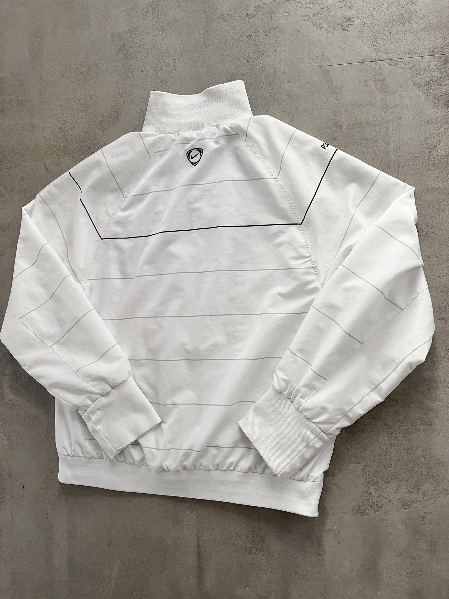 WHITE/NAVY PSG NIKE TRACKSUIT - 2000S - M