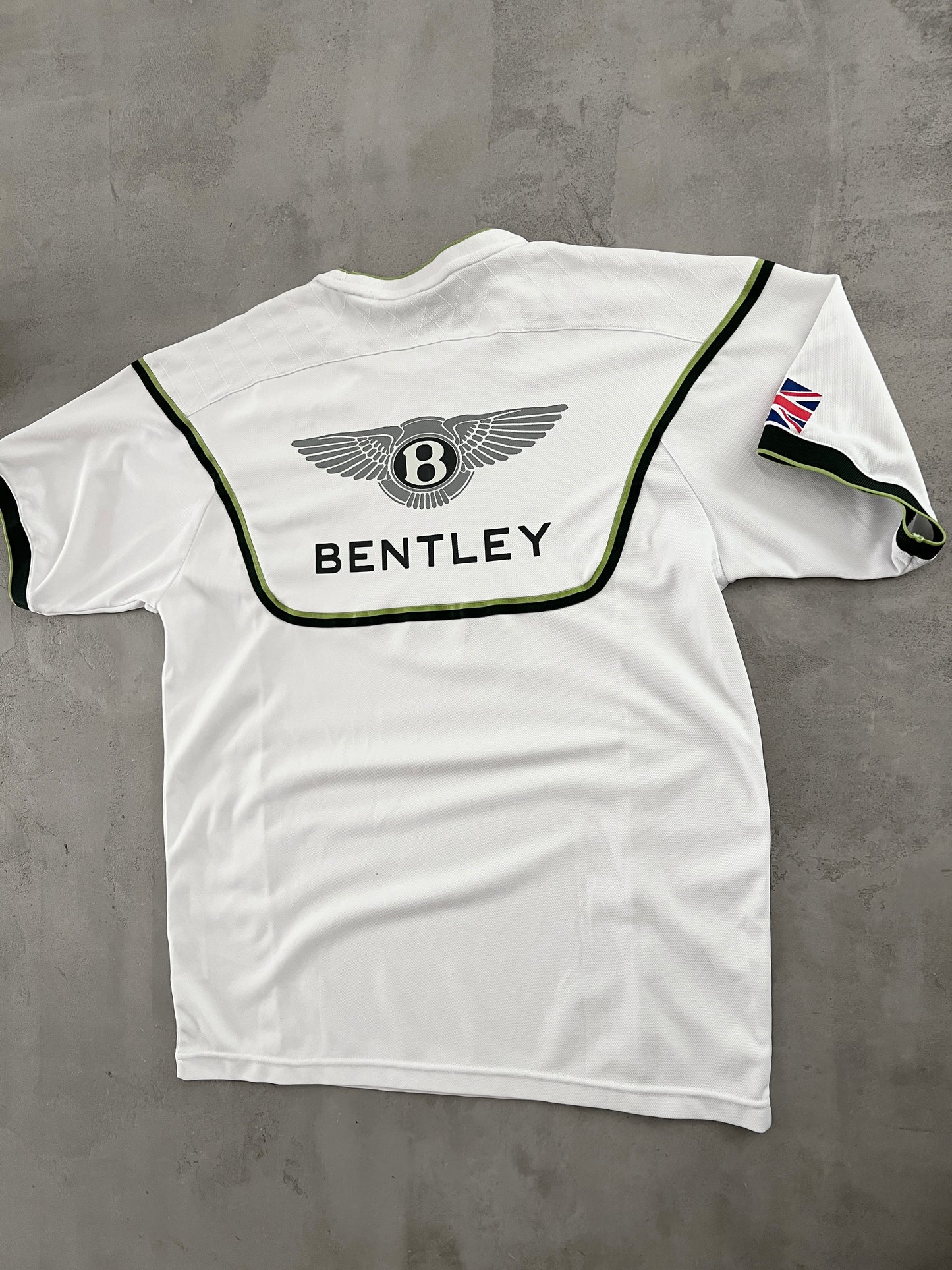 WHITE BENTLEY RACING TEE - 2000S - L