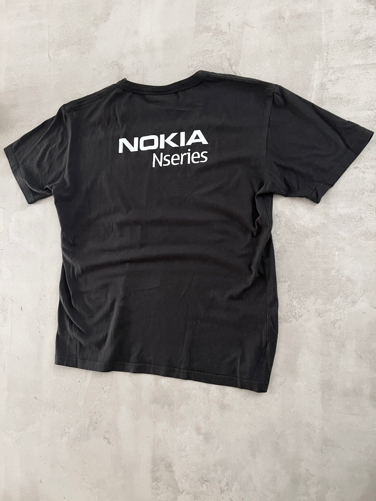 BLACK NOKIA PROMO TEE - 2000S - M