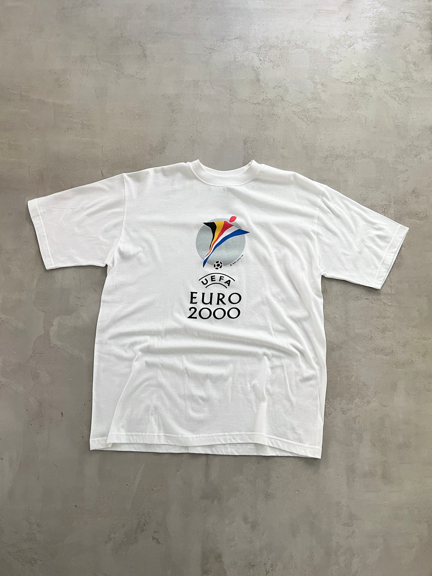 WHITE UEFA EURO 2000 TEE - 2000S - XL