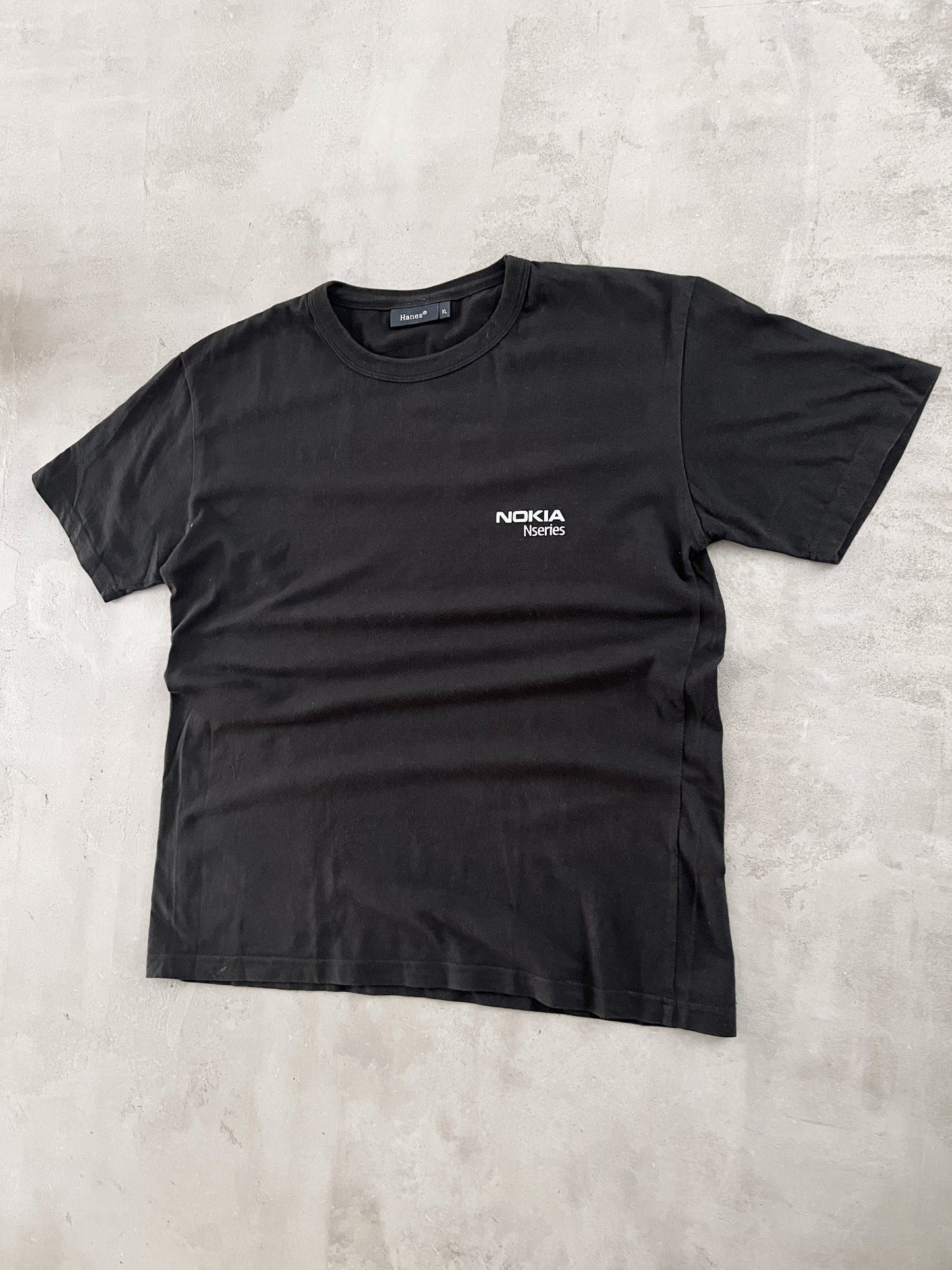 BLACK NOKIA PROMO TEE - 2000S - M