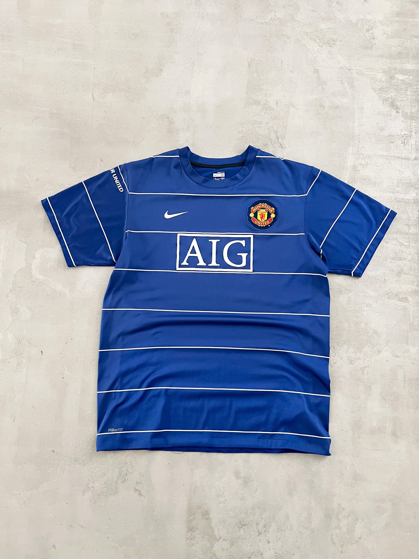 BLUE MANCHESTER UNITED NIKE JERSEY - 2000S - M/L