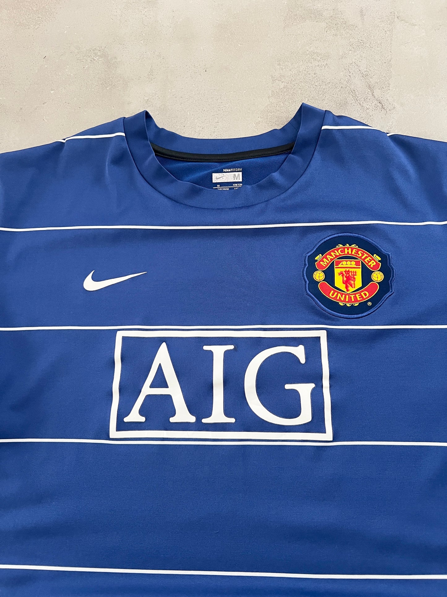 BLUE MANCHESTER UNITED NIKE JERSEY - 2000S - M/L