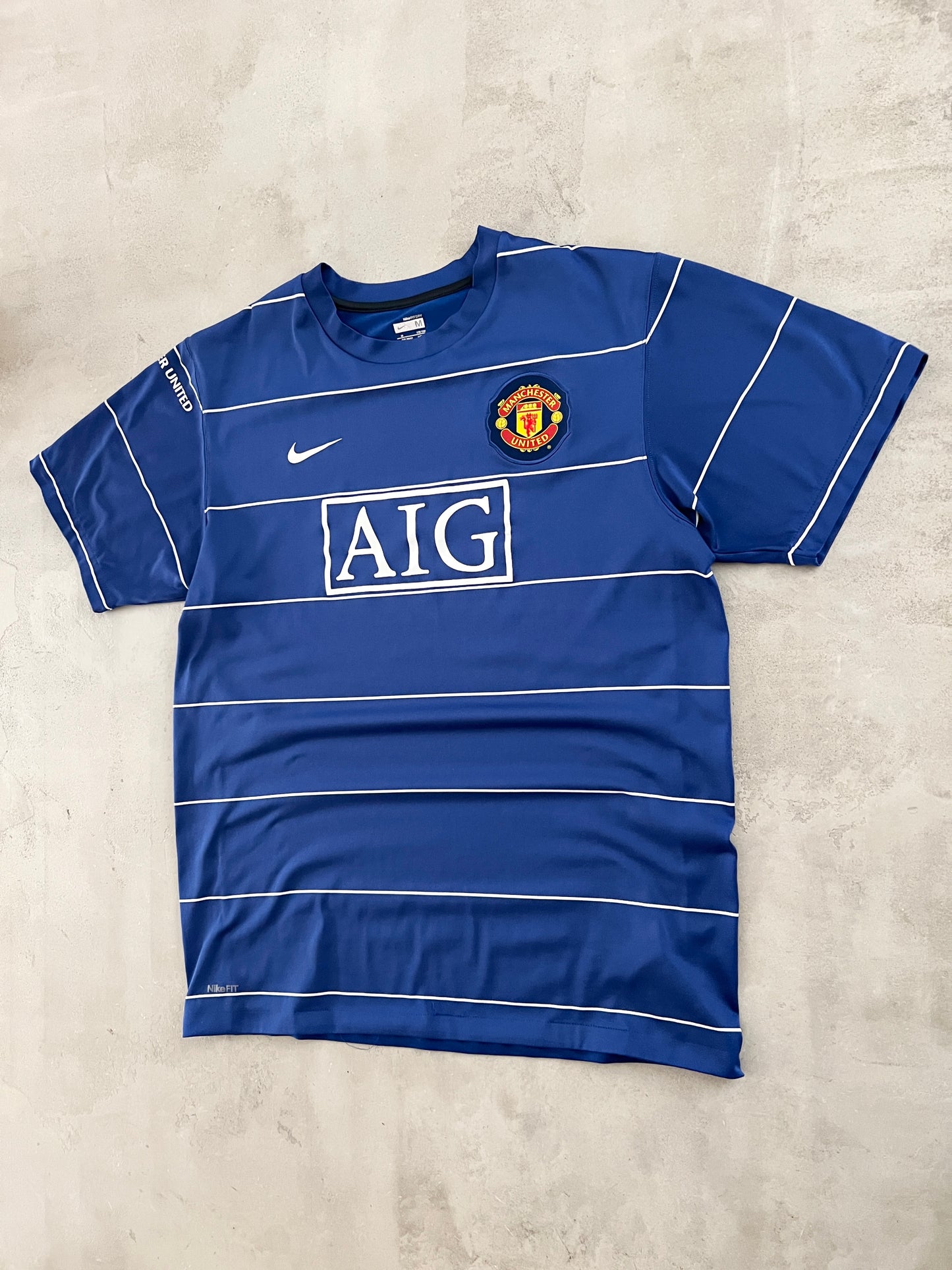 BLUE MANCHESTER UNITED NIKE JERSEY - 2000S - M/L
