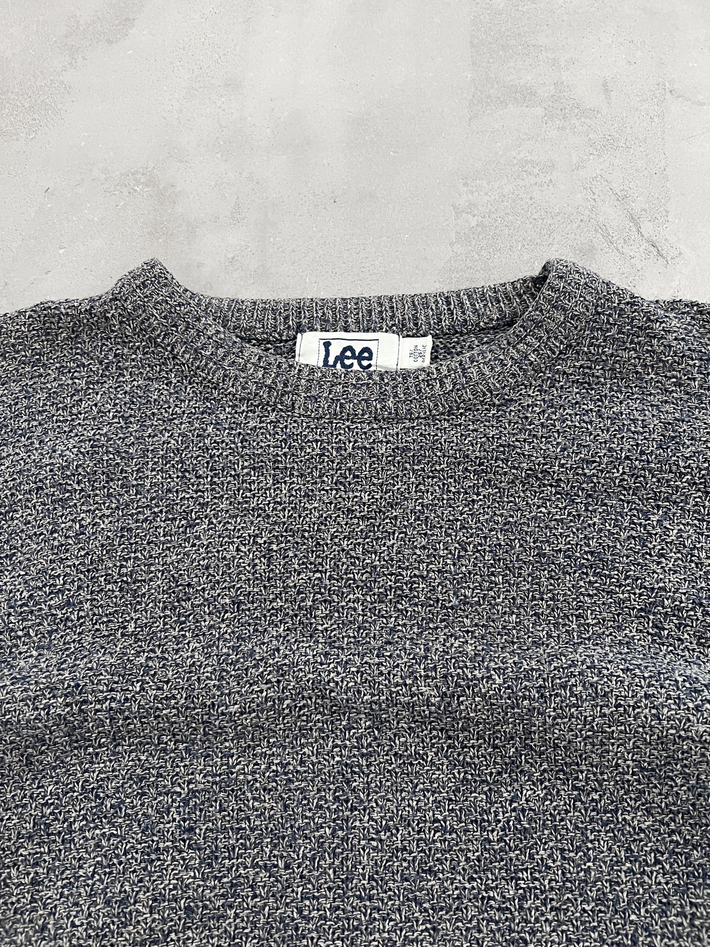 GREY LEE KNIT SWEATER - 2000S - L