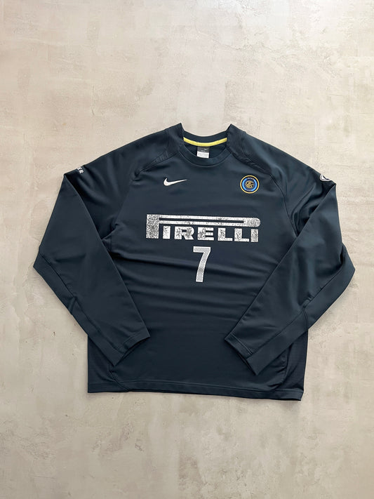 NAVY INTER MILAN NIKE SWEATER - 2000S - XL