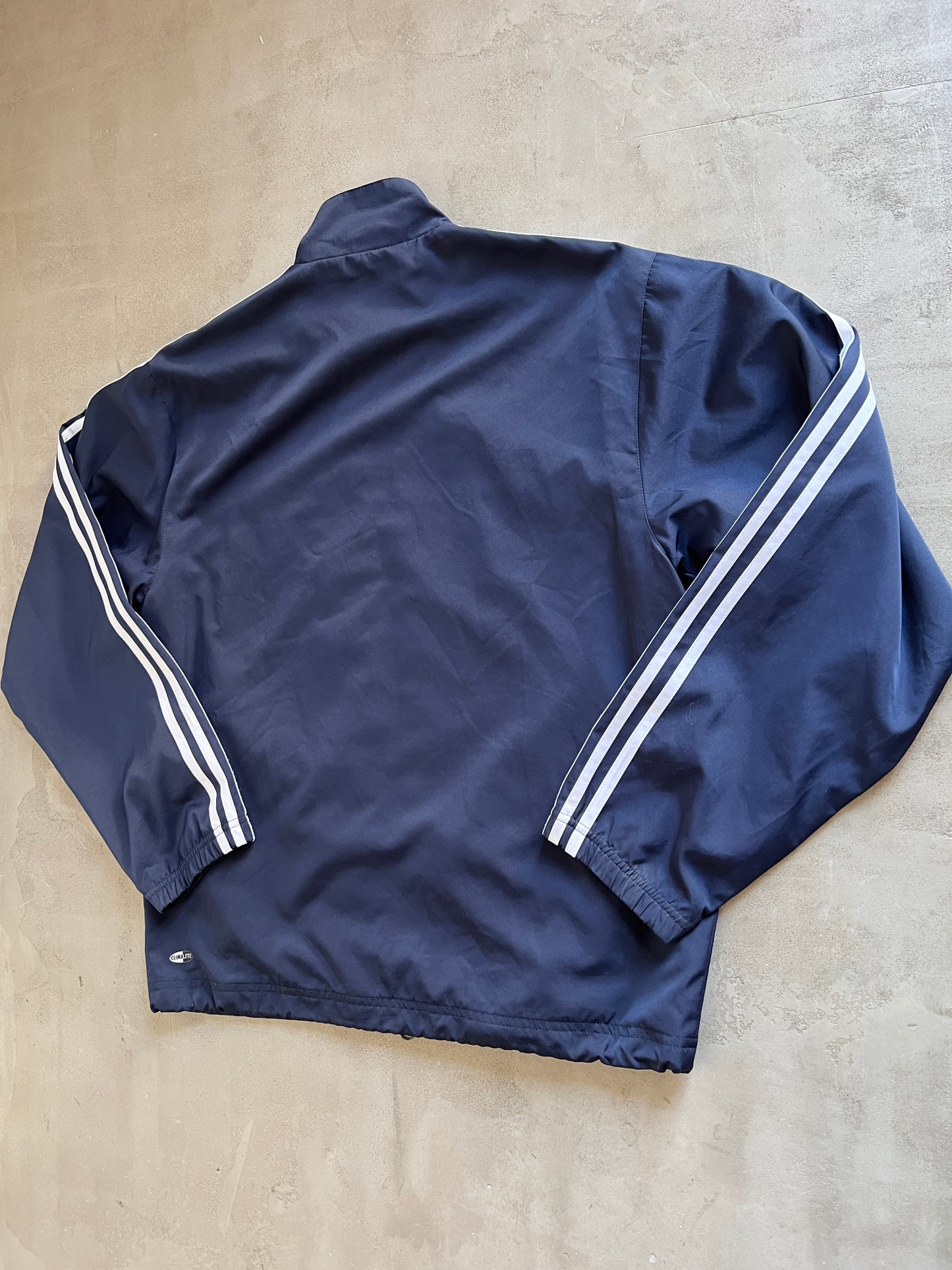 NAVY YANKEES ADIDAS TRACK JACKET - 2000S - L
