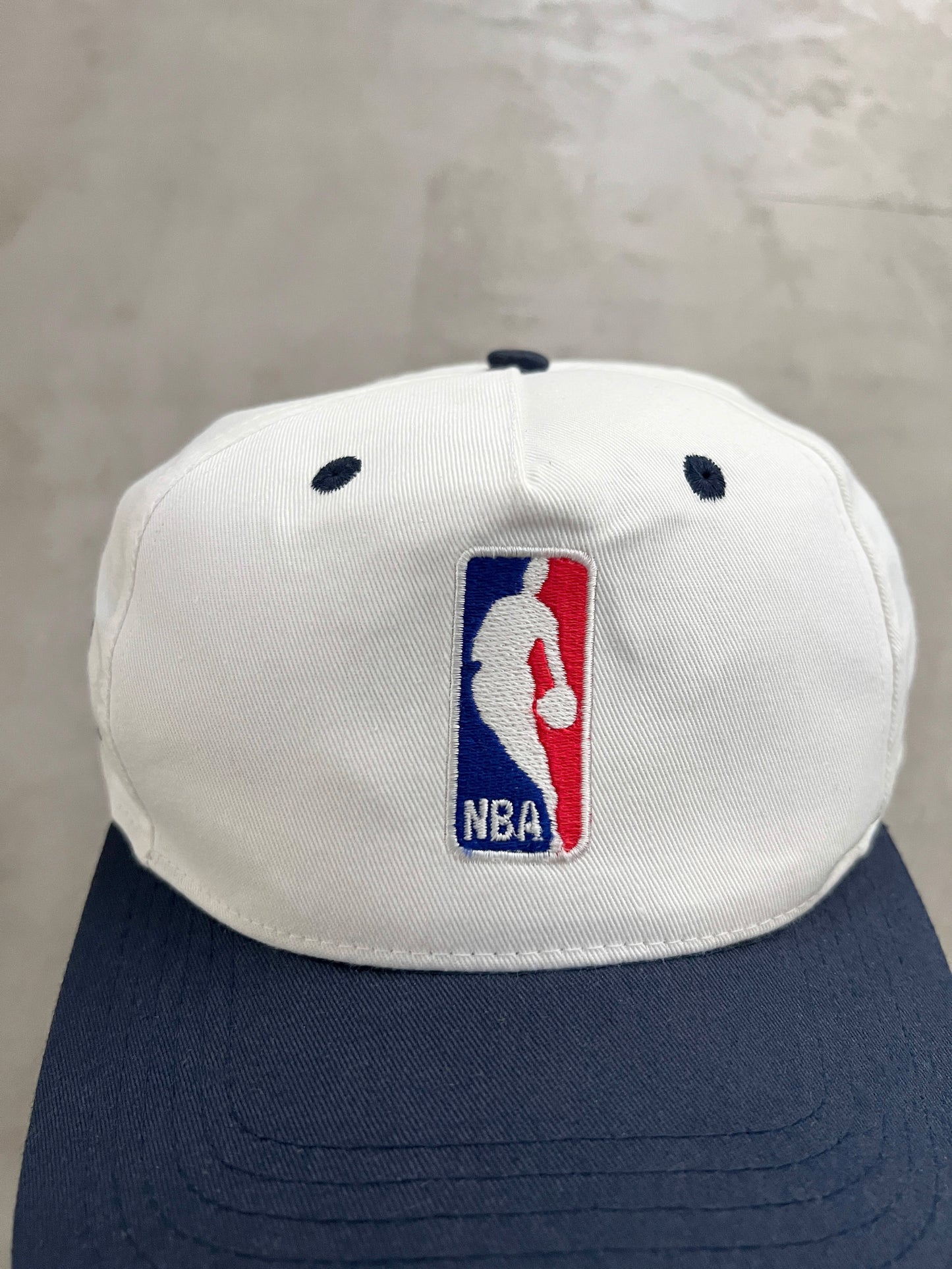 WHITE/NAVY NBA X MCDONALDS CAP - 2000S