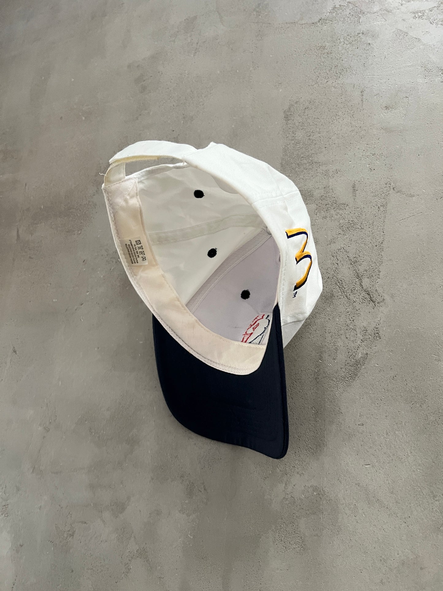 WHITE/NAVY NBA X MCDONALDS CAP - 2000S