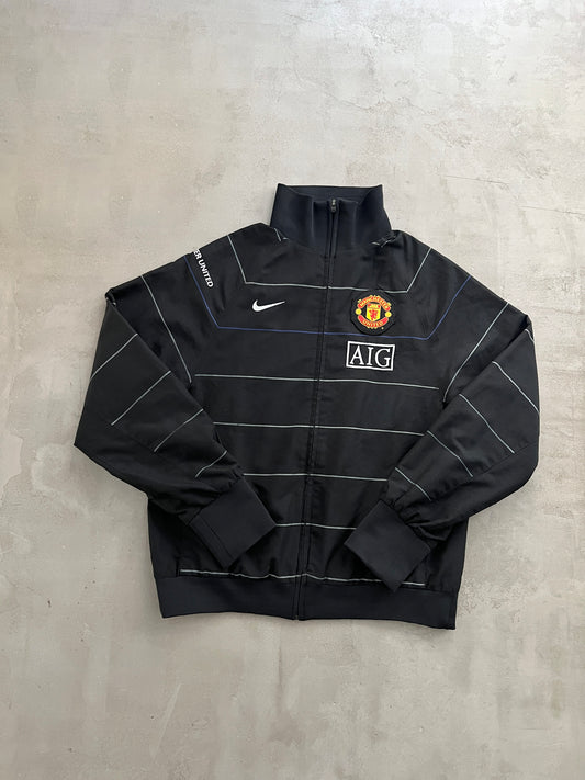 BLACK MANCHESTER UNITED NIKE JACKET - 2000S - S