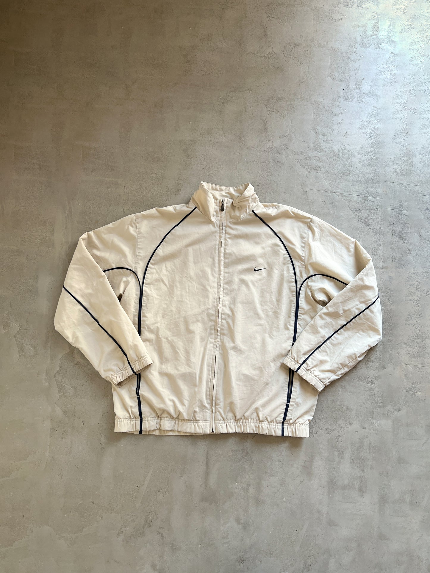 CREME NIKE TRACK JACKET - 2000S - L