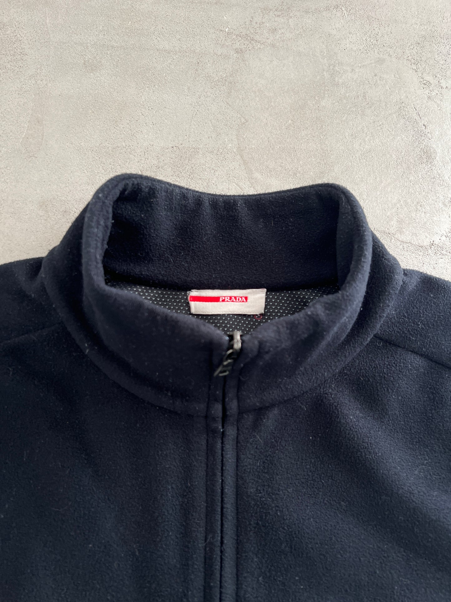 BLACK/DARK NAVY PRADA LINEA ROSSA FLEECE - 2000S - XL/L