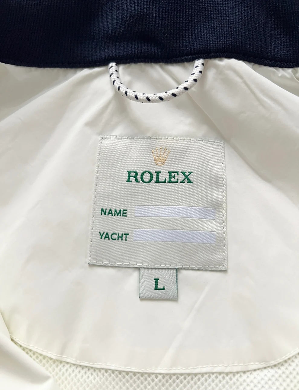 CREME ROLEX YACHT JACKET - 2000S - L
