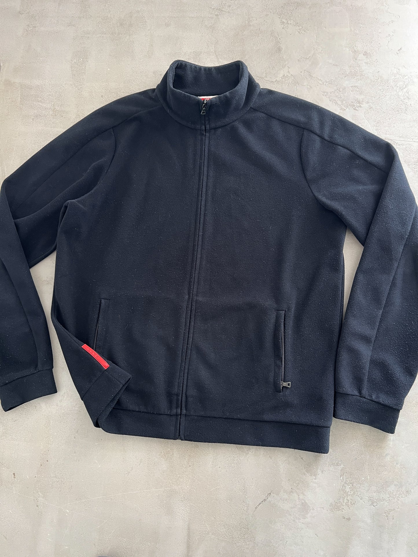 BLACK/DARK NAVY PRADA LINEA ROSSA FLEECE - 2000S - XL/L