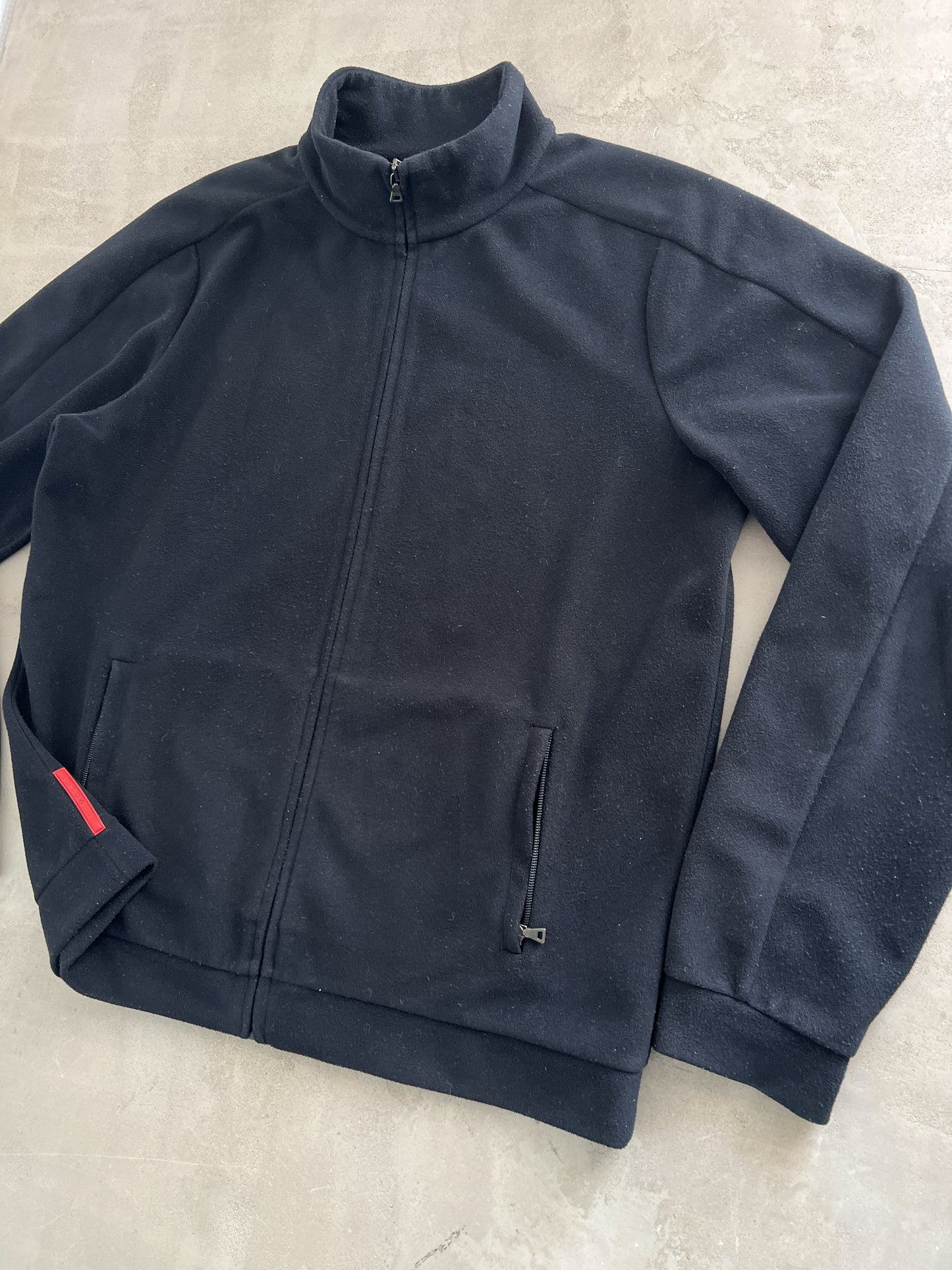 BLACK/DARK NAVY PRADA LINEA ROSSA FLEECE - 2000S - XL/L