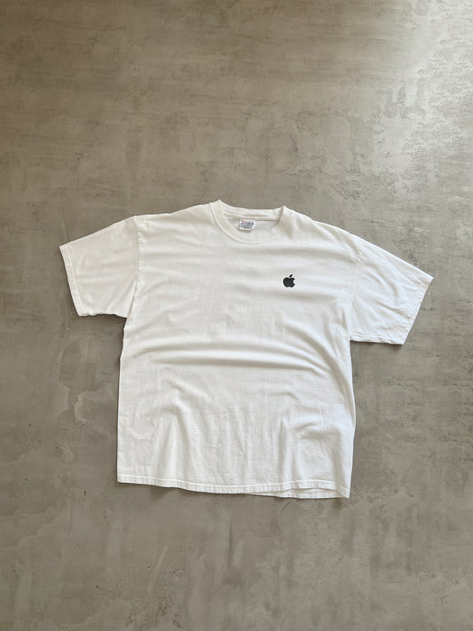 WHITE APPLE TEE - 2000S - L