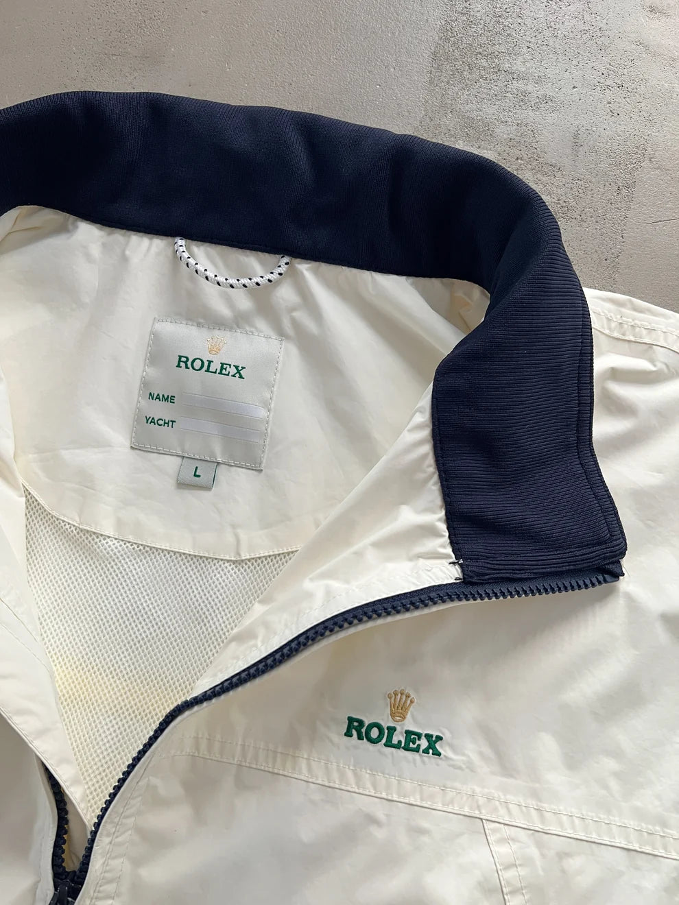 CREME ROLEX YACHT JACKET - 2000S - L