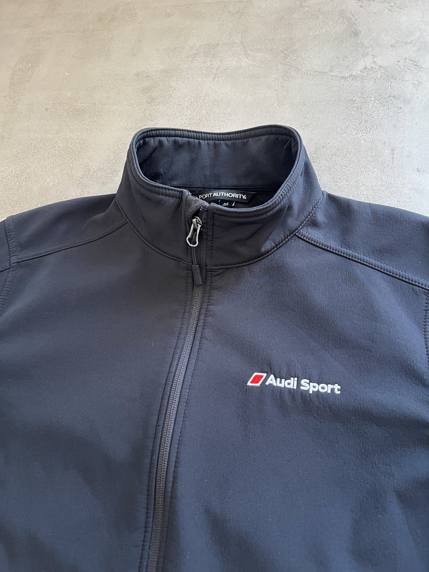 BLACK AUDI TRACK JACKET - 2000S - M/L