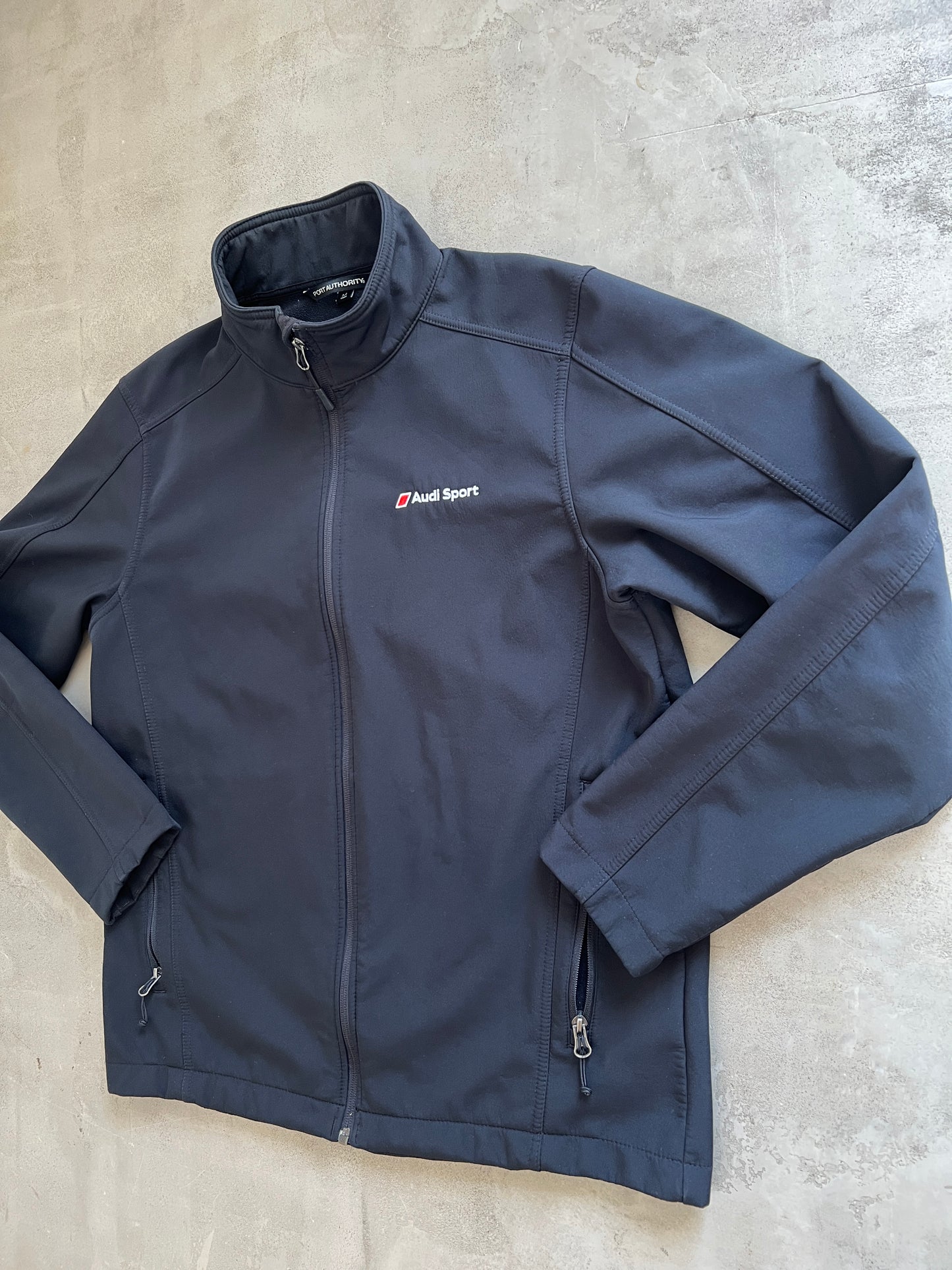 BLACK AUDI TRACK JACKET - 2000S - M/L