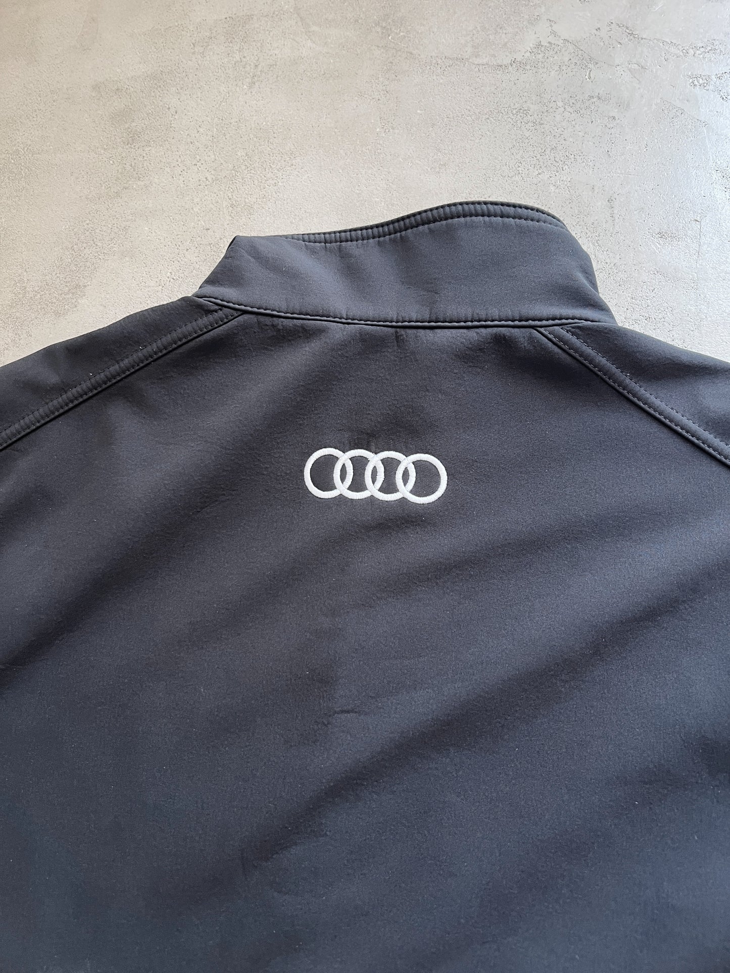 BLACK AUDI TRACK JACKET - 2000S - M/L