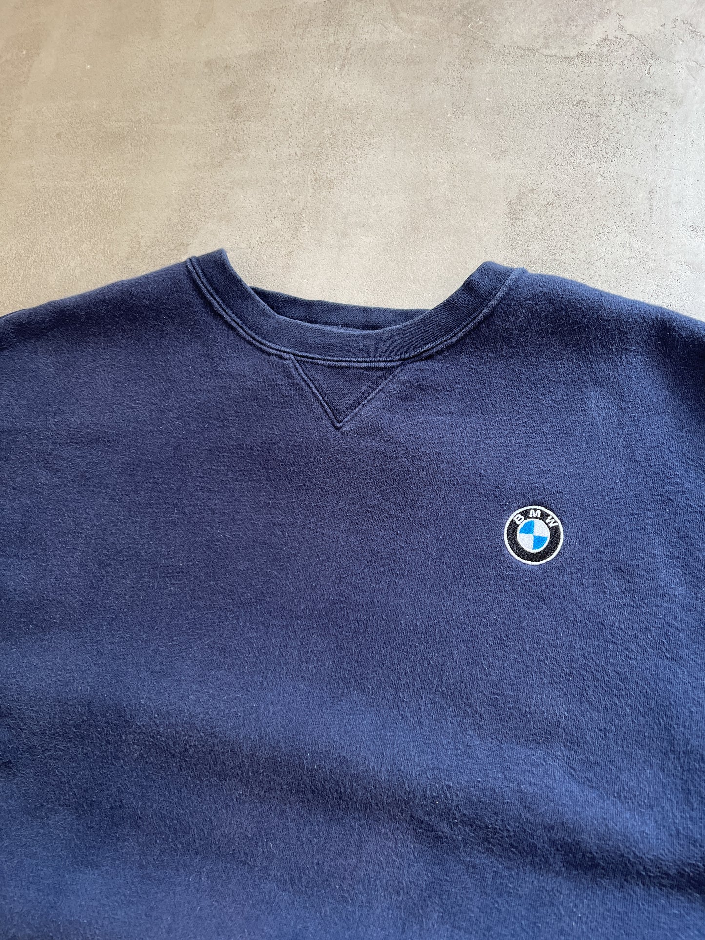 FADED NAVY BMW SWEATER - 2000S - M
