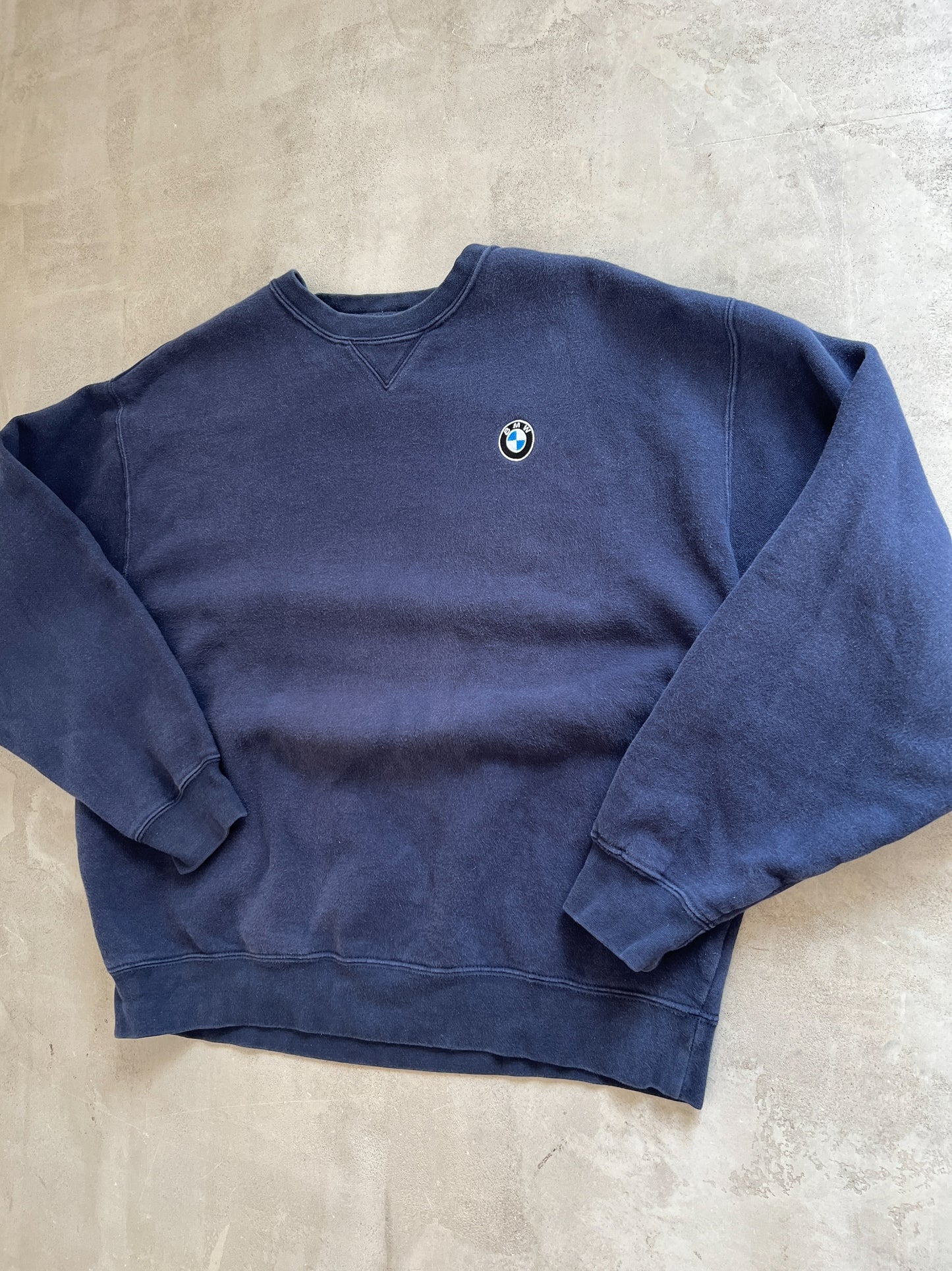 FADED NAVY BMW SWEATER - 2000S - M