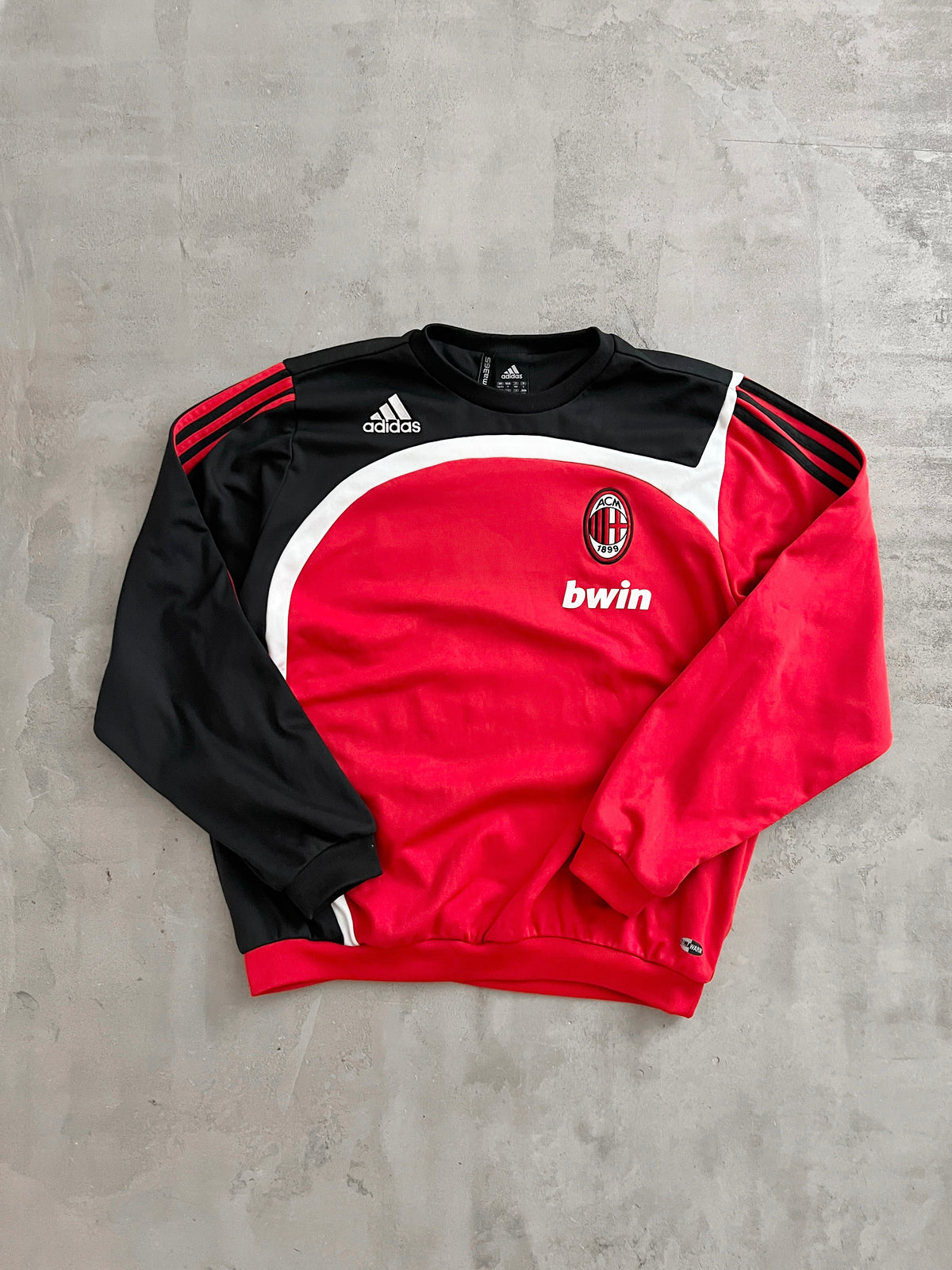 RED AC MILAN SWEATER - 2000S - M