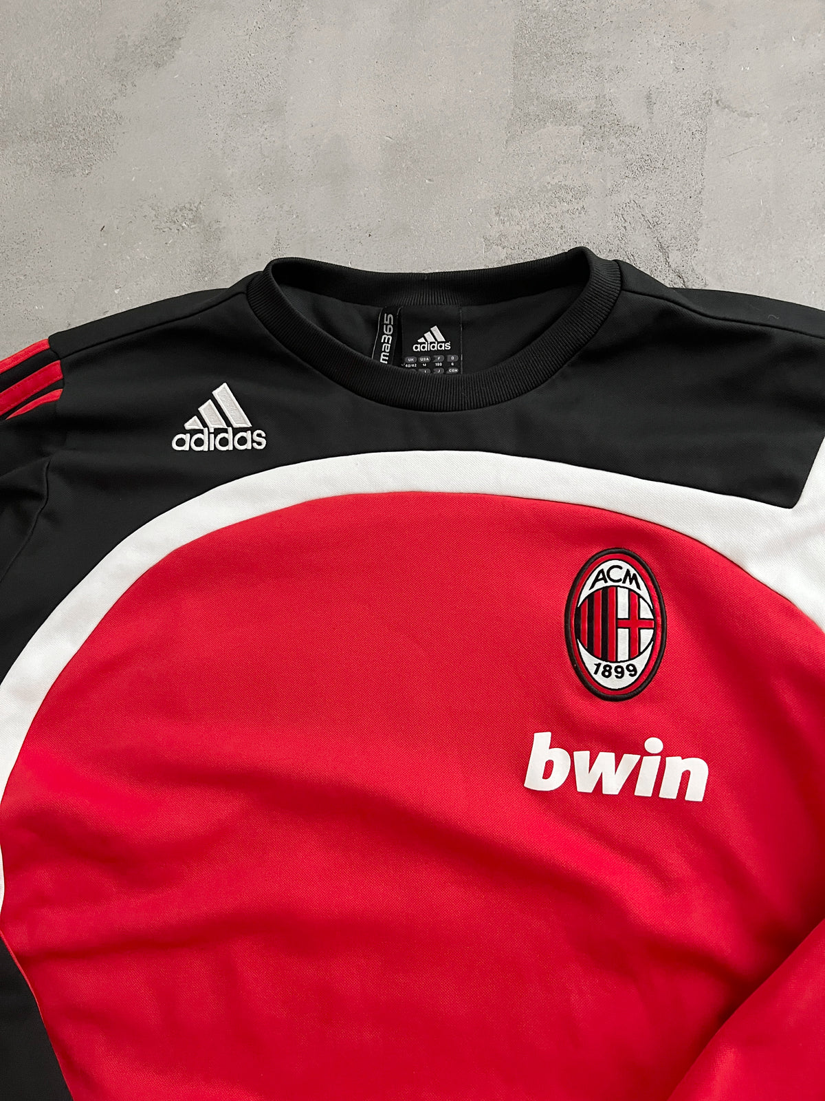 RED AC MILAN SWEATER - 2000S - M