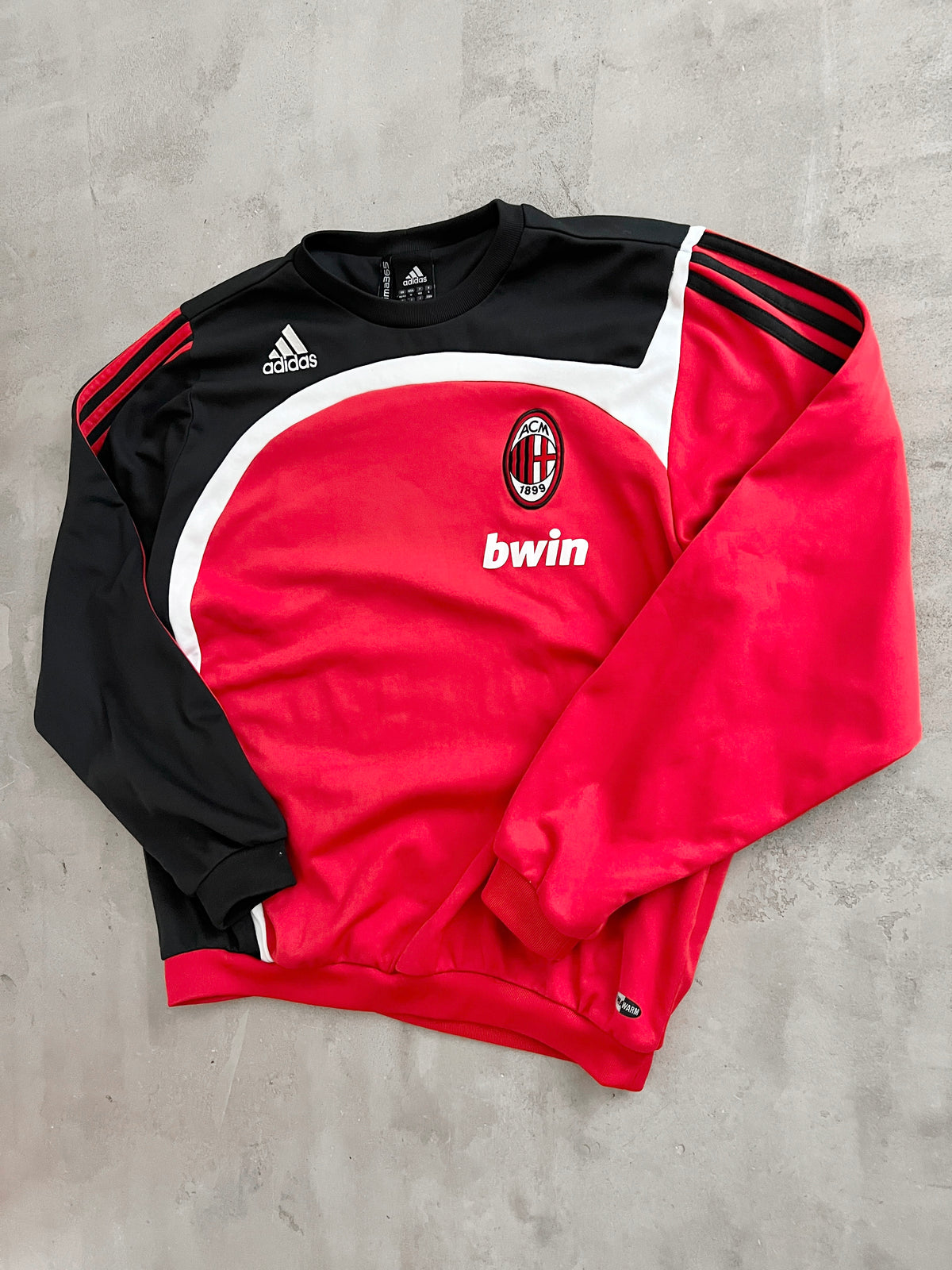 RED AC MILAN SWEATER - 2000S - M