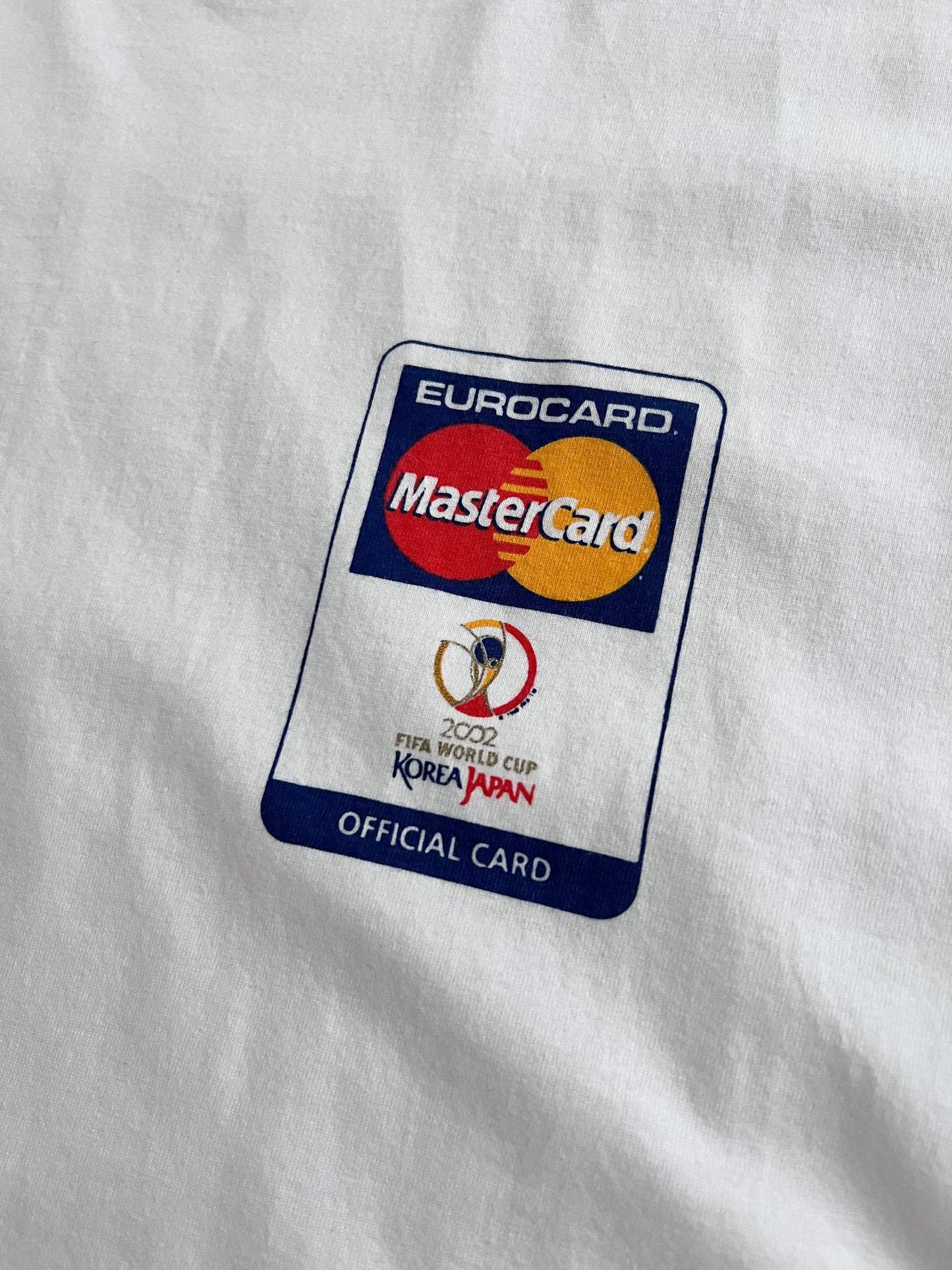 WHITE WORLD CUP MASTERCARD TEE - 2002 - L/XL