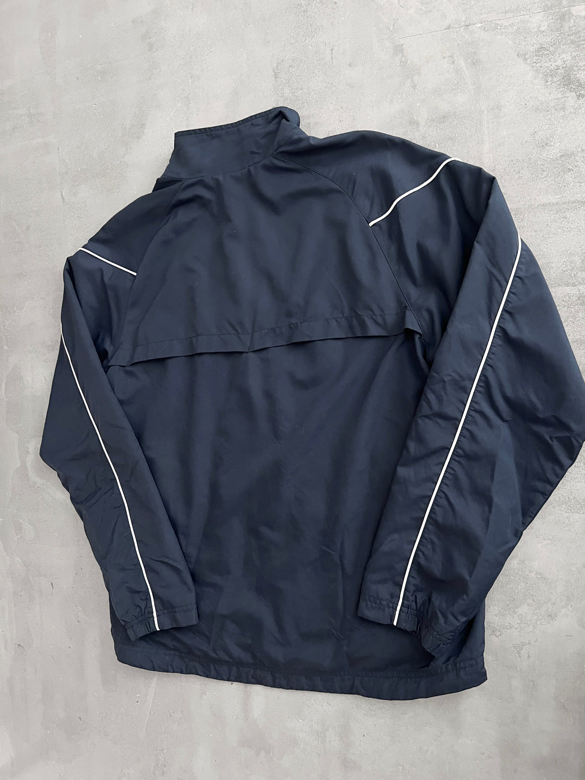 NAVY NIKE TRACK JACKET- 2000S - L