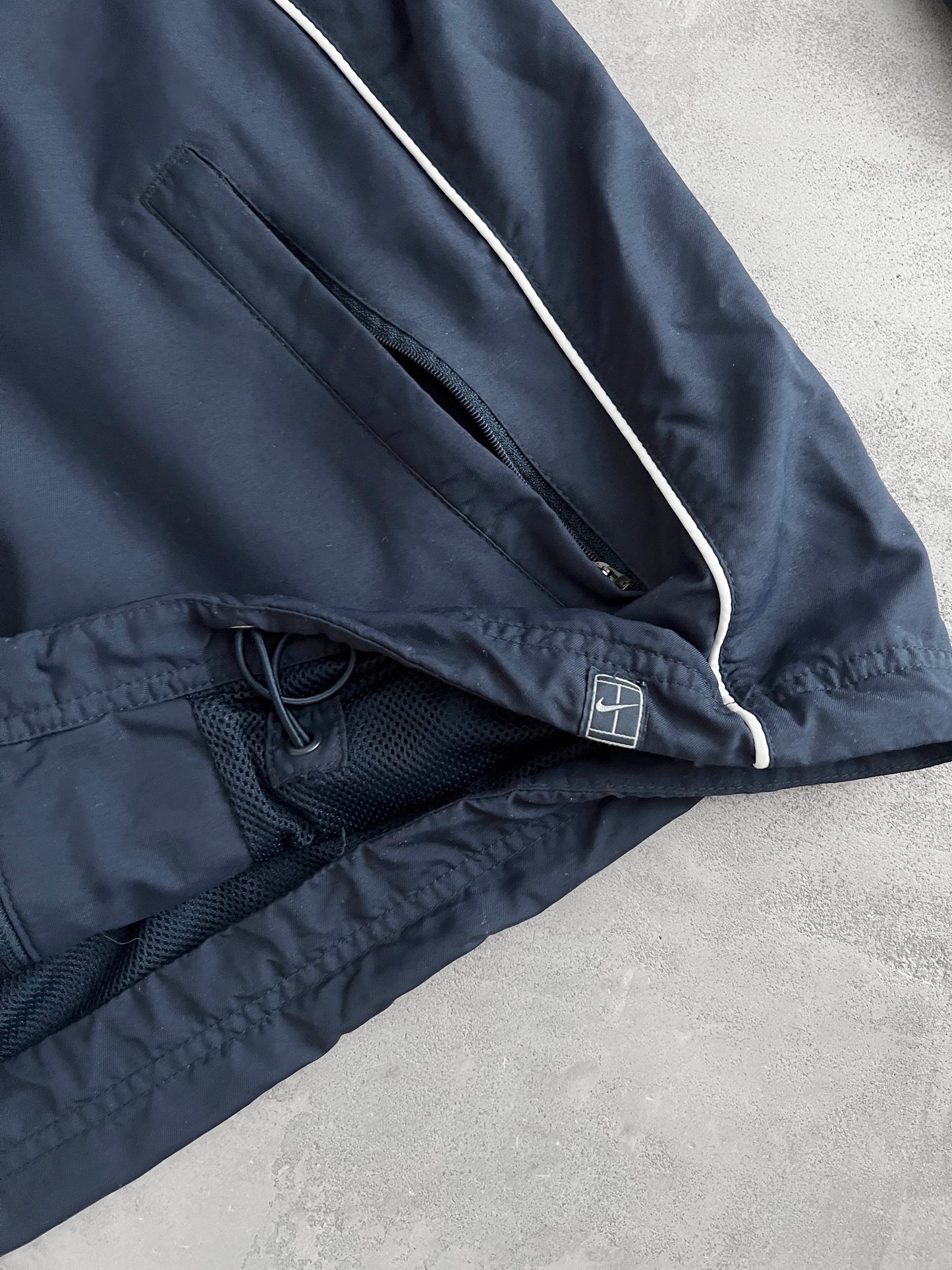 NAVY NIKE TRACK JACKET- 2000S - L