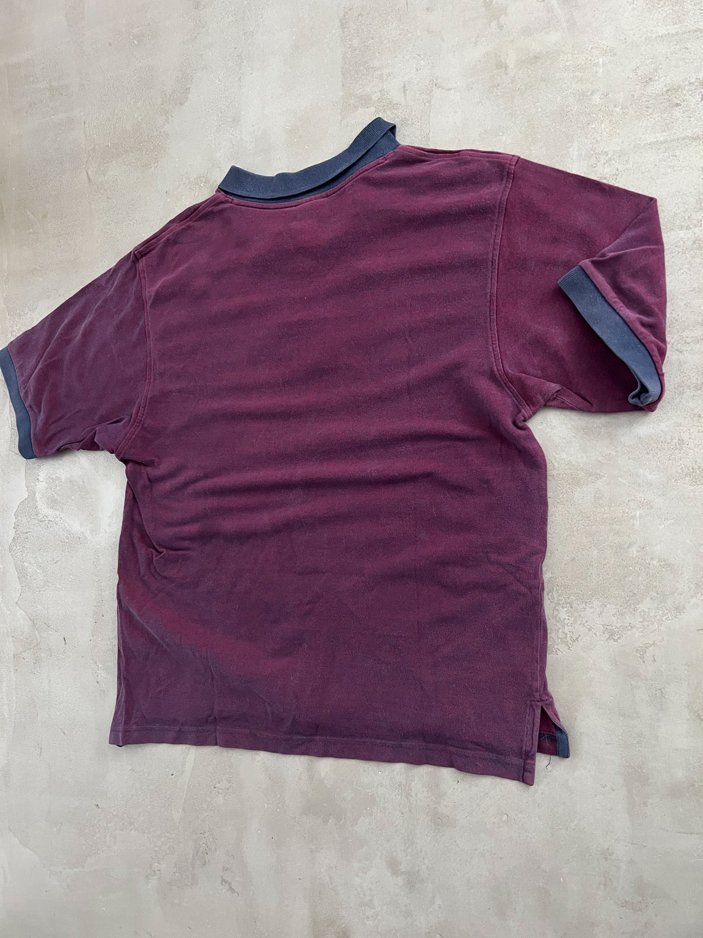 FADED PURPLE BARCA NIKE POLO - 1990S - L