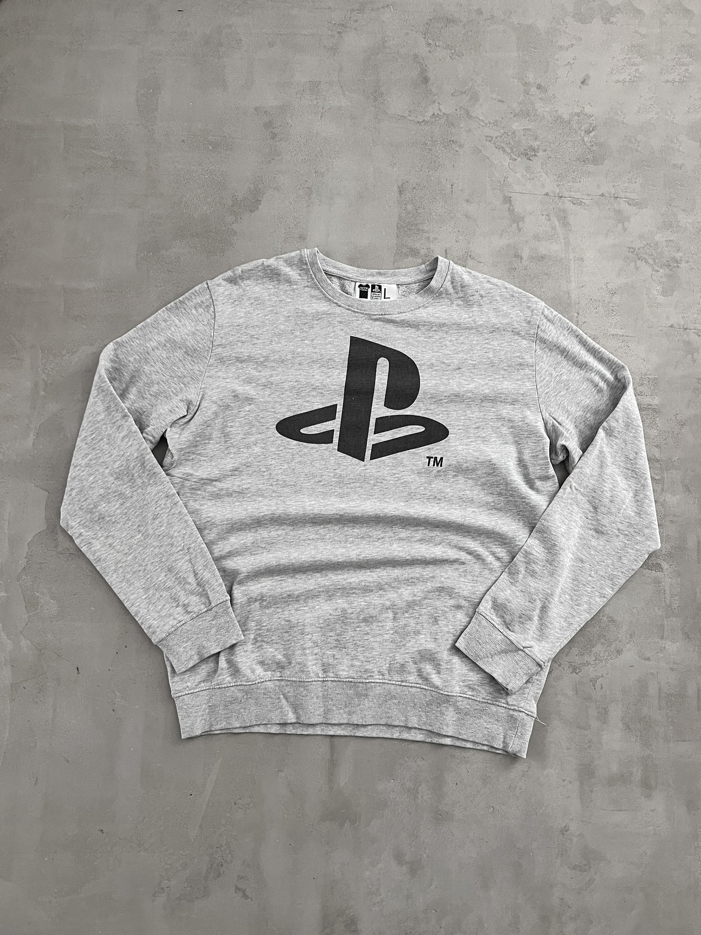 GREY PLAYSTATION LONGSLEEVE - 2000S - L
