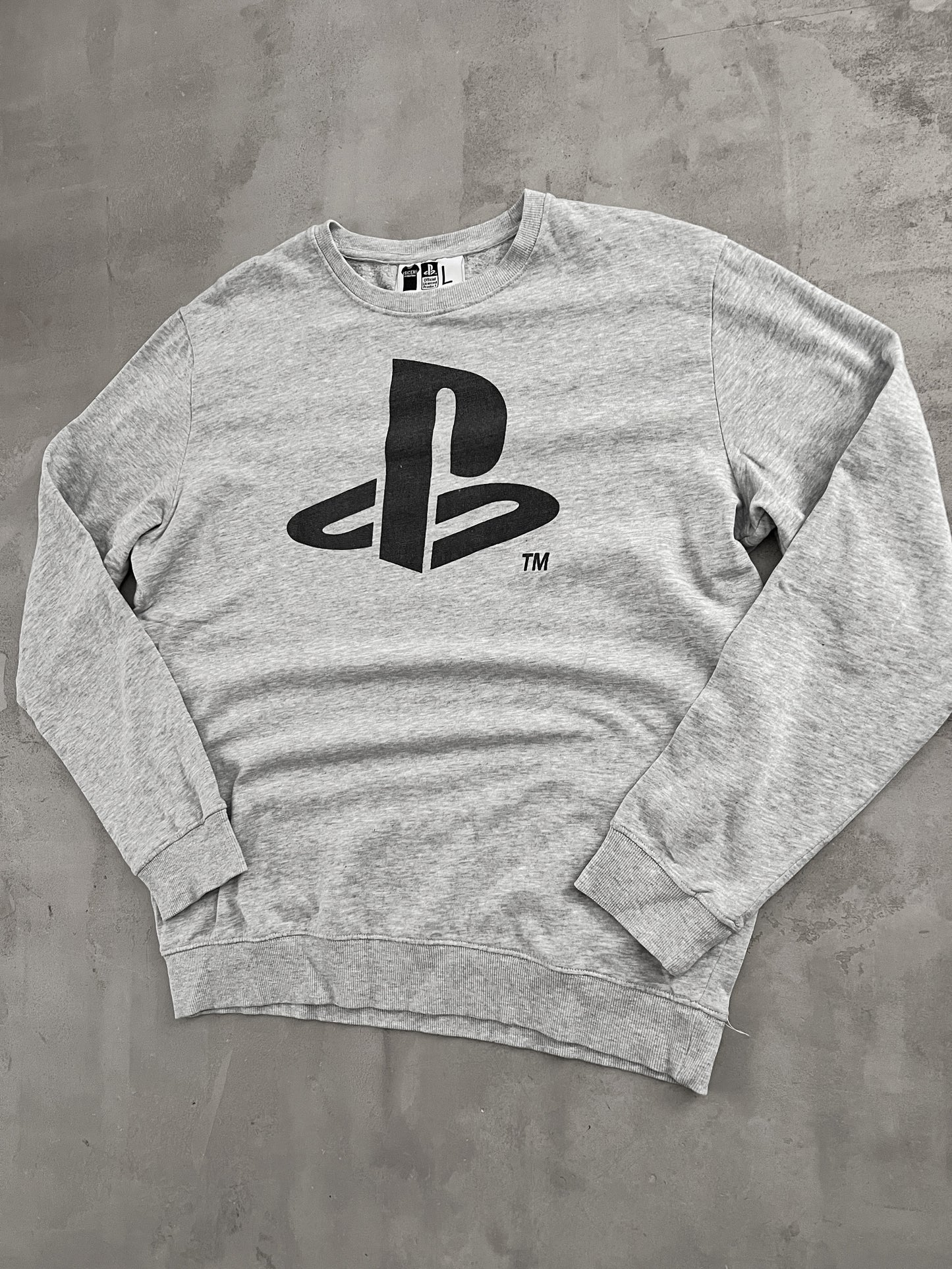 GREY PLAYSTATION LONGSLEEVE - 2000S - L