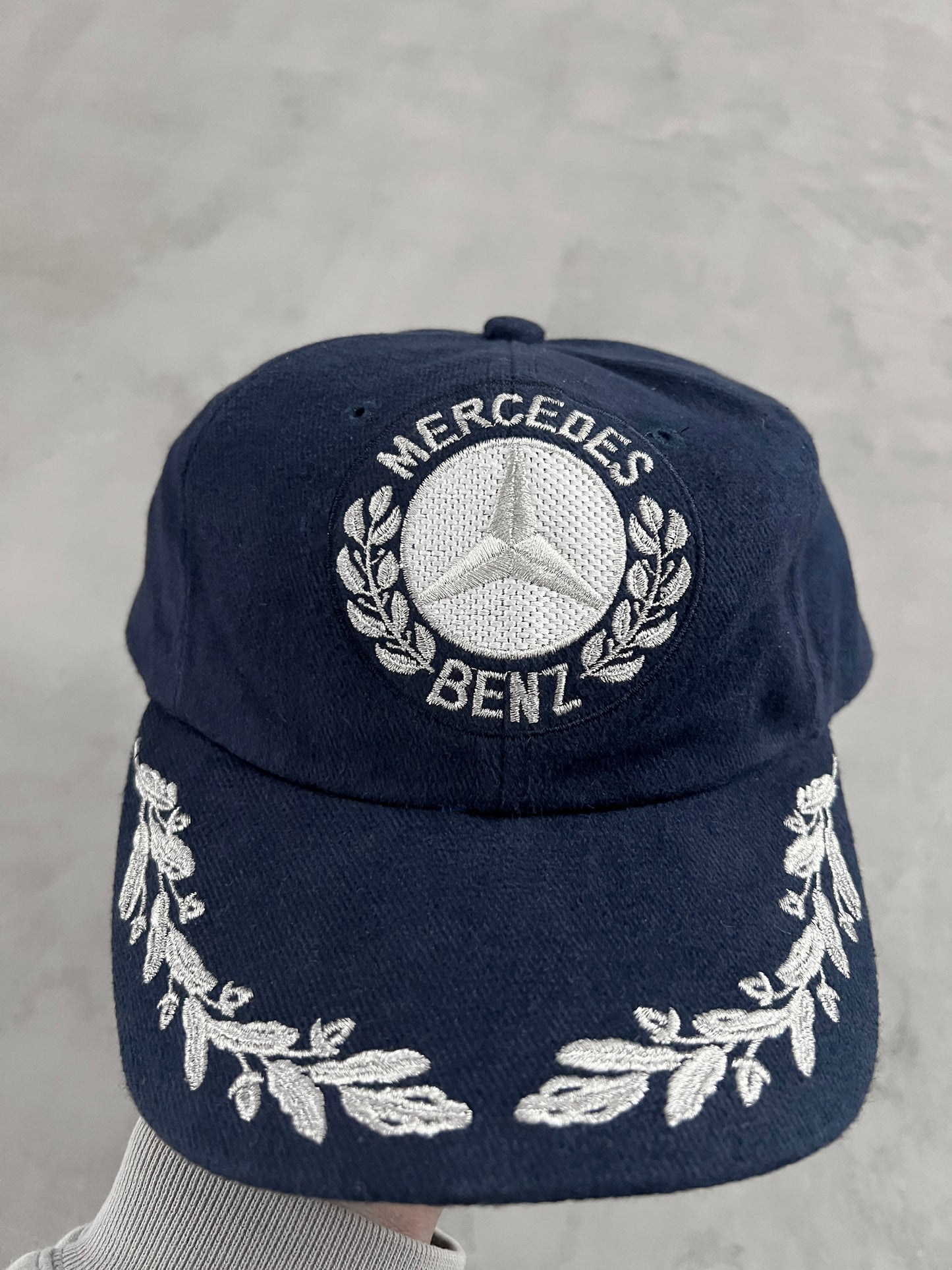NAVY MERCEDES BENZ CAP - 1990S