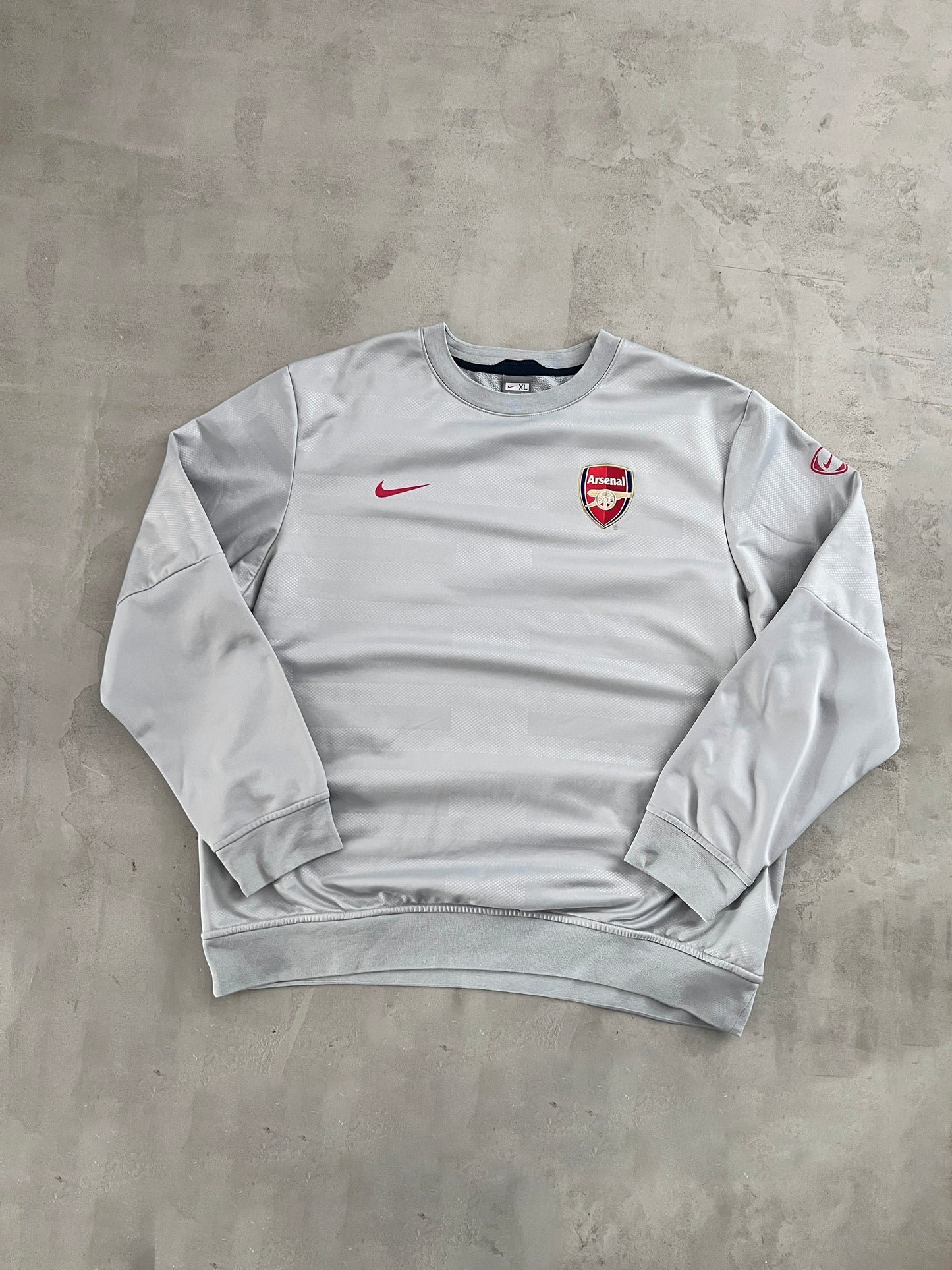 GREY ARSENAL NIKE SWEATER - 2000S - XL