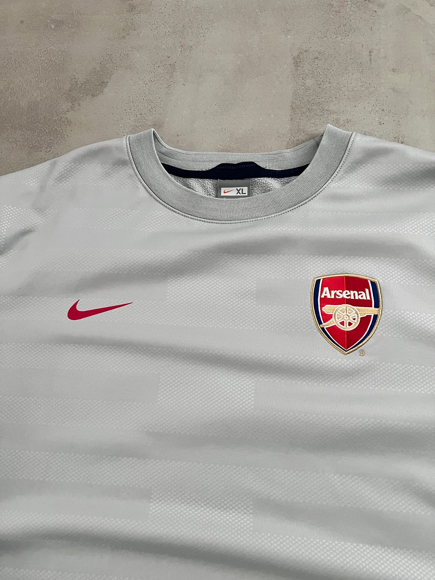 GREY ARSENAL NIKE SWEATER - 2000S - XL