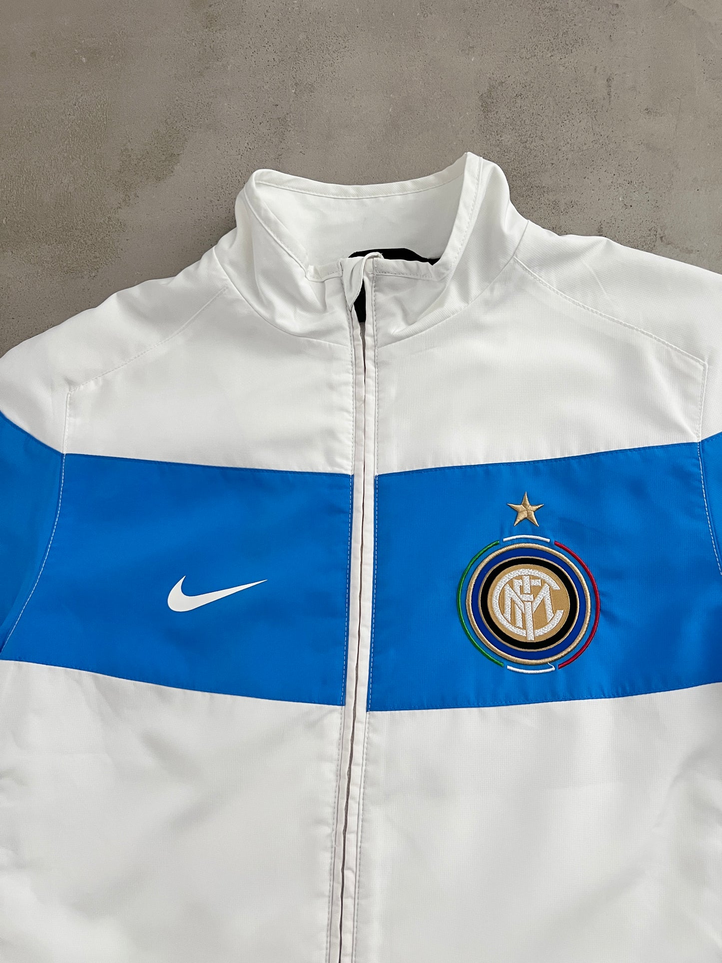 WHITE INTER MILAN NIKE JACKET - 2000S - L