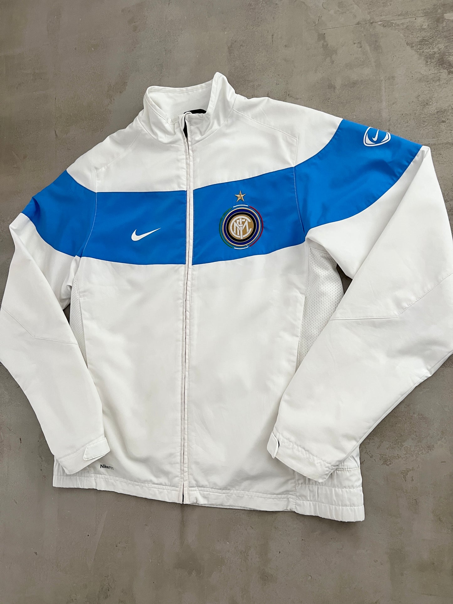 WHITE INTER MILAN NIKE JACKET - 2000S - L